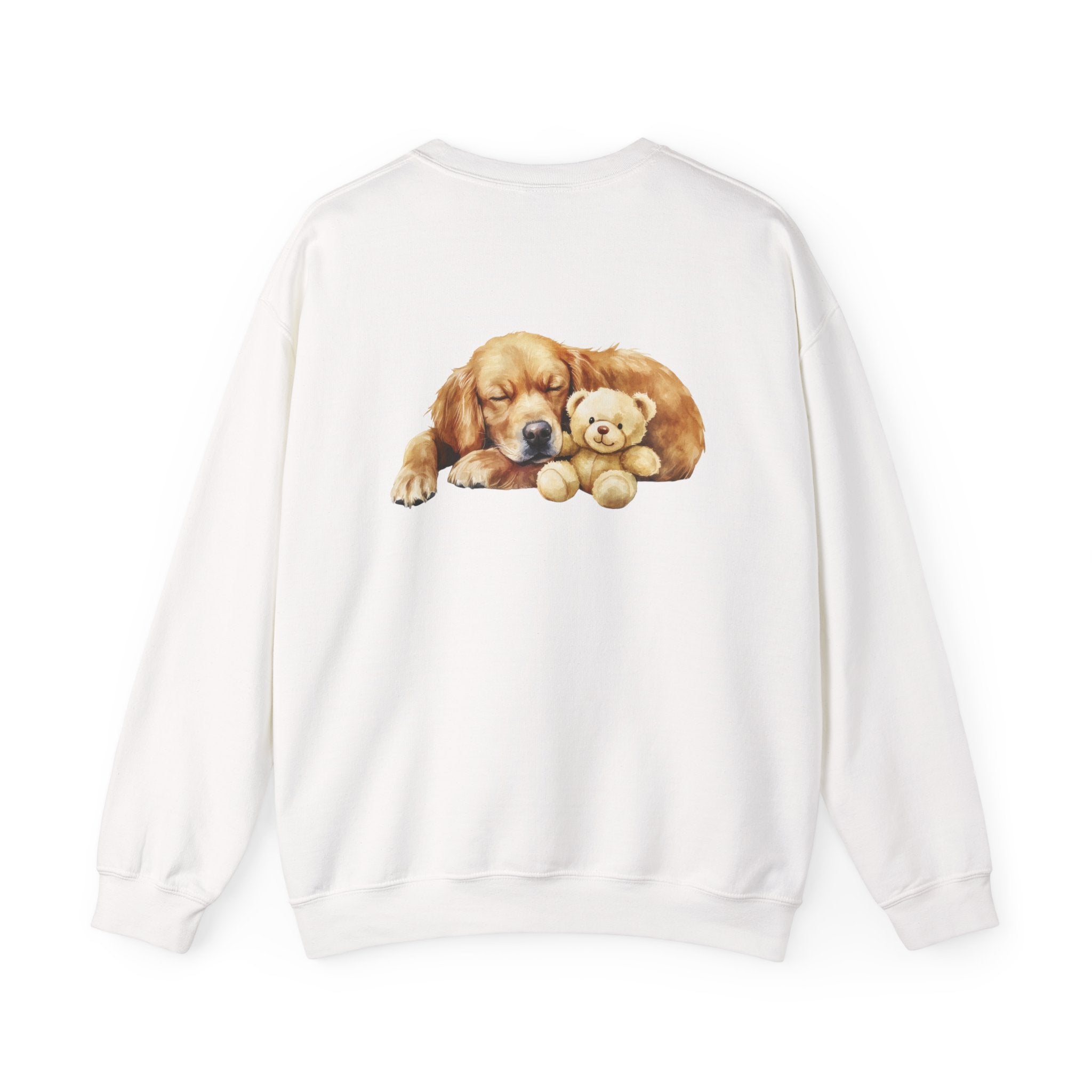 Baby Golden Retriever Crewneck - Nap with Teddy Bear