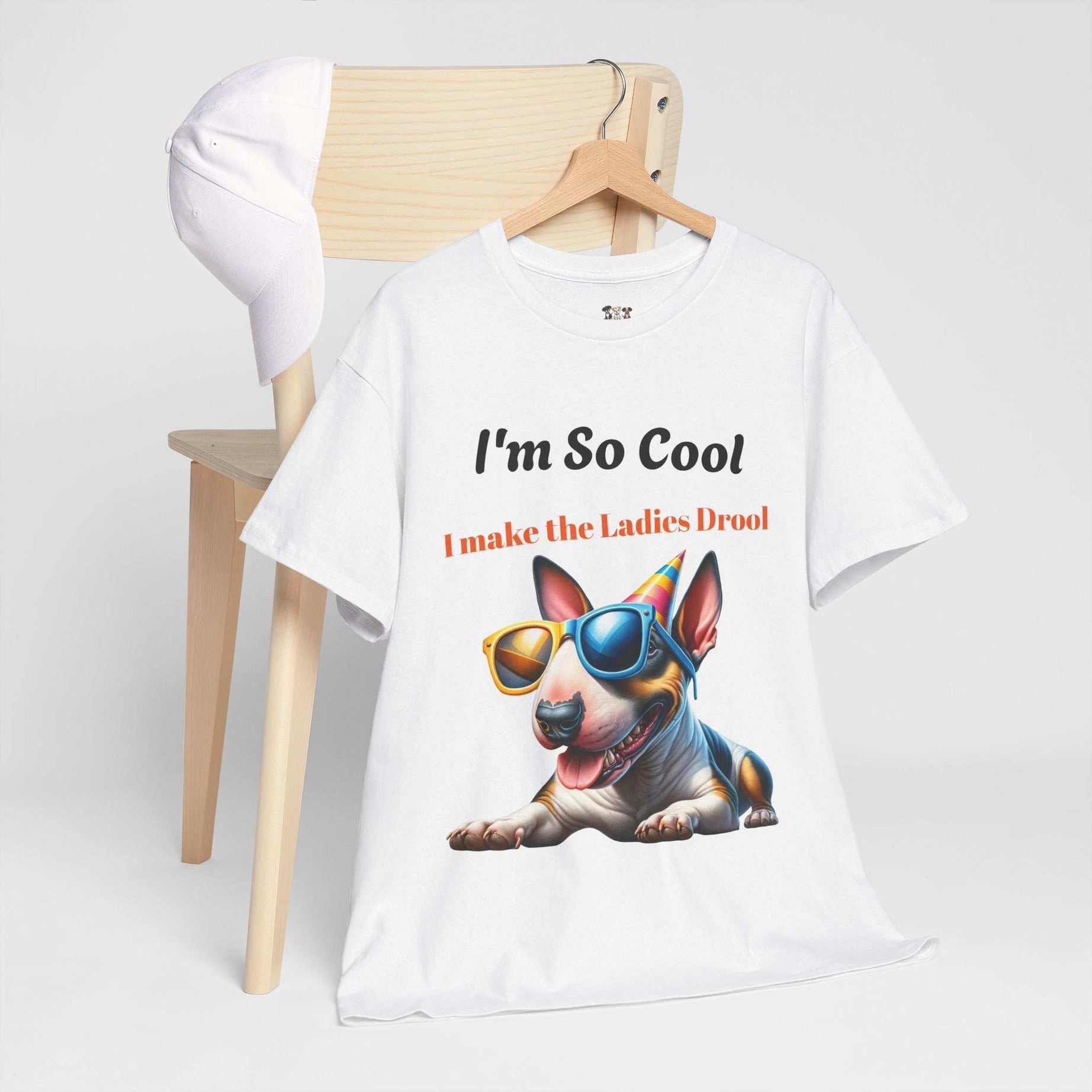 Unisex Heavy Cotton Tee - Cool Dog Graphic | I Make the Ladies Drool | Fun Pet Lover Shirt