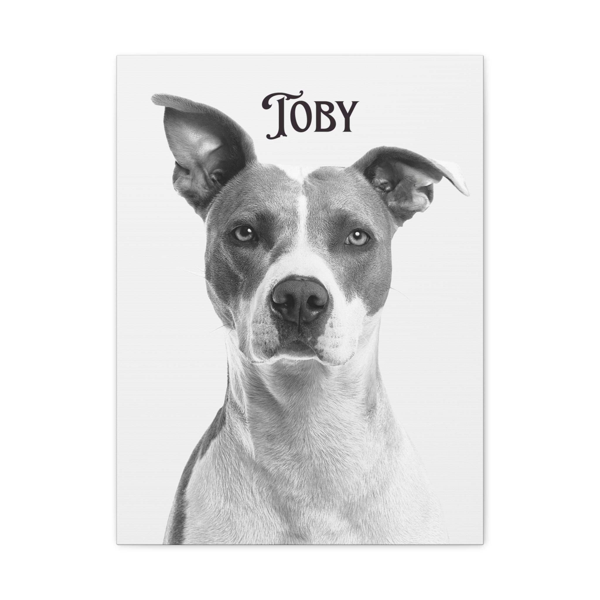 Custom Portrait Photo Canvas Print - Stretched Wall Art for Pet Lovers