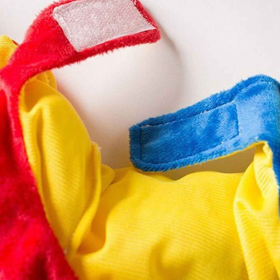 Pet Clown Costume Jumpsuit - Colorful Halloween Outfit with Hat
