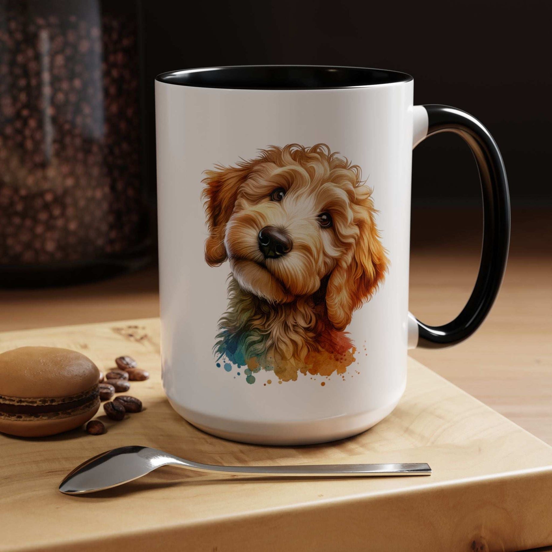 Cute Dog-Themed Accent Coffee Mug - Perfect for Animal Lovers