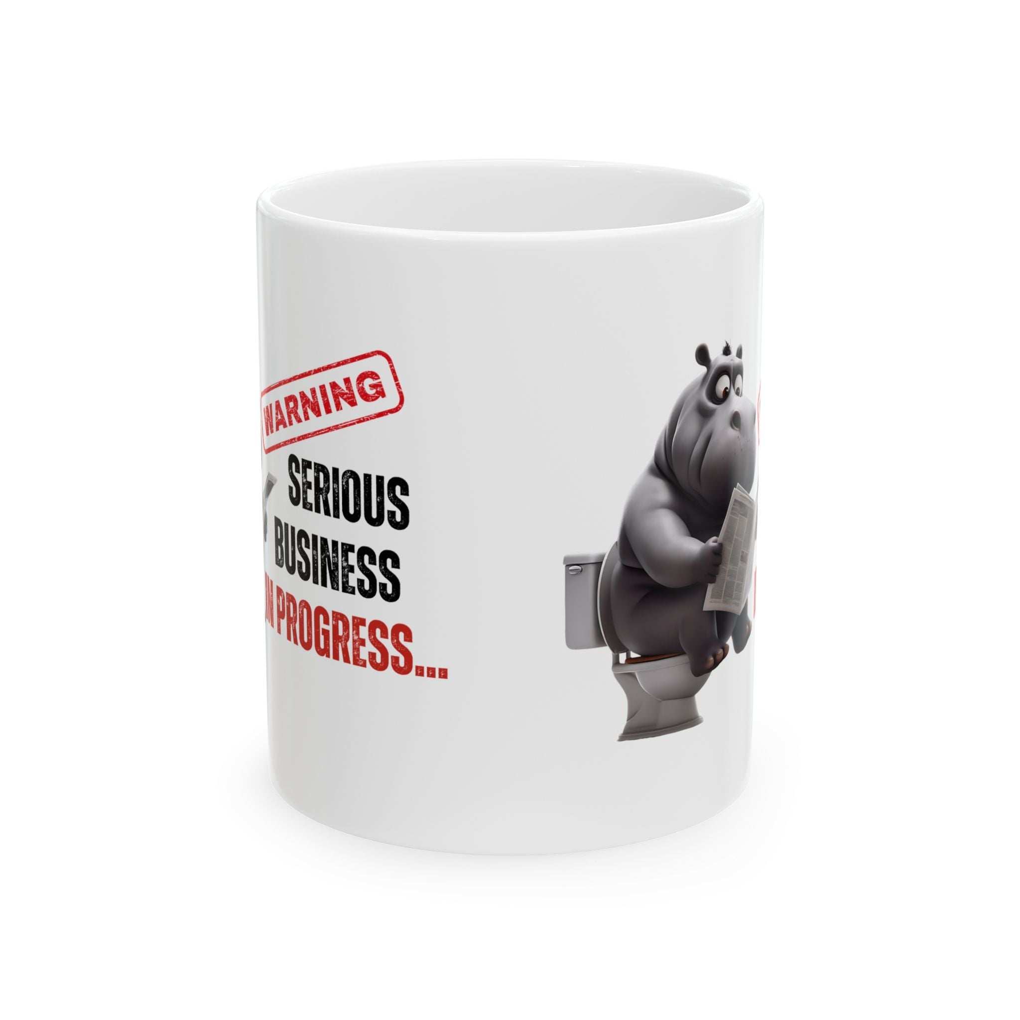 Funny Toilet Humor Ceramic Mug - 11oz & 15oz Coffee Cup for Adults