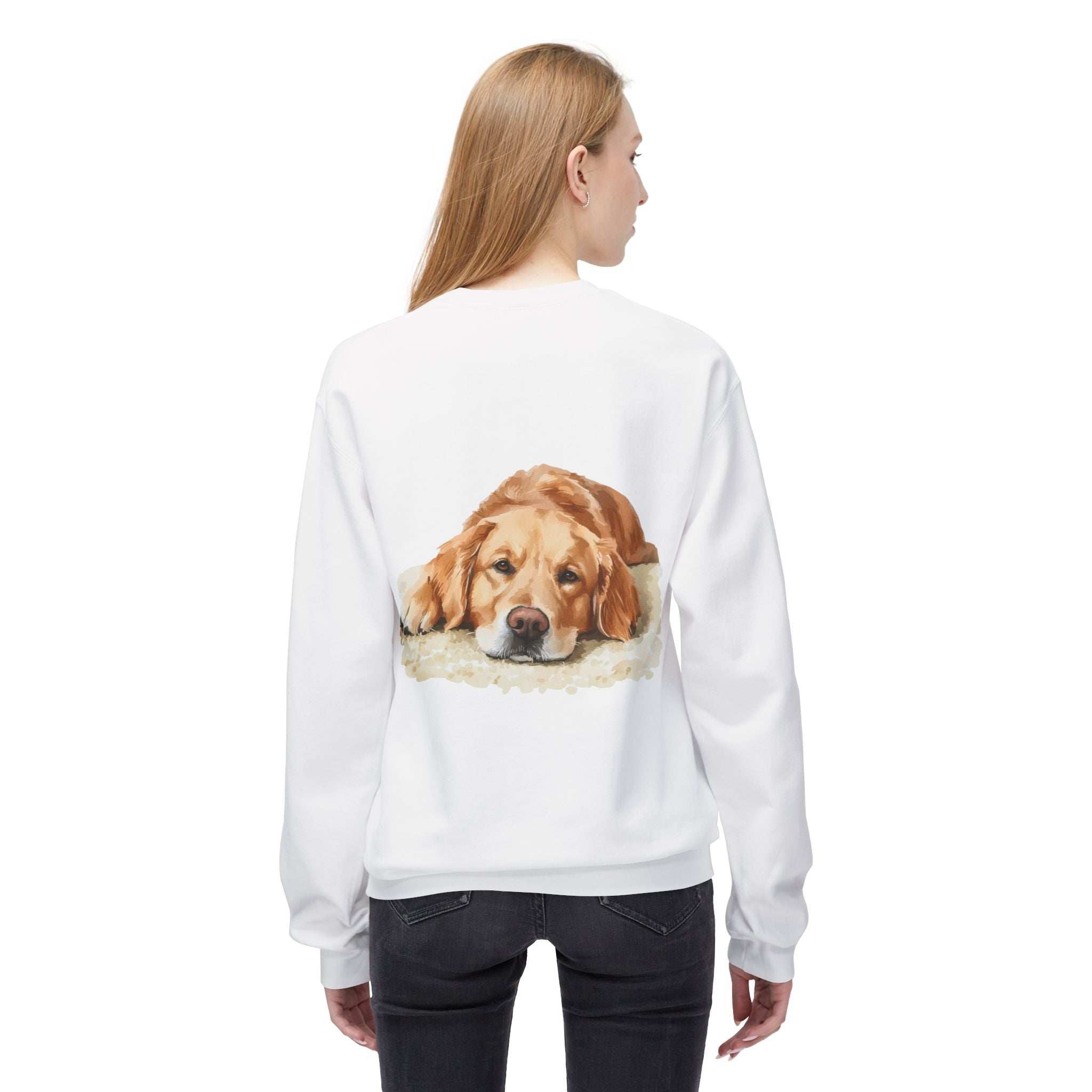 Cozy Golden Retriever Sweatshirt - Naptime Ahead Cloud