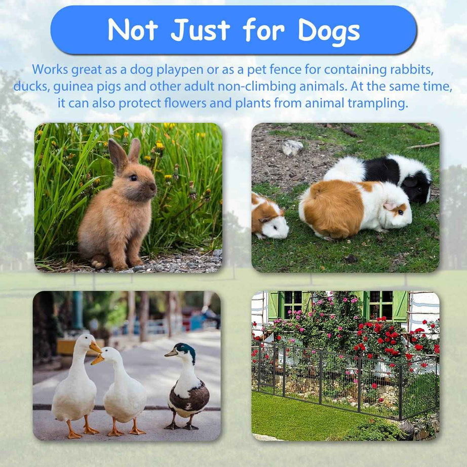 Dog Playpen For Large Dogs - 8 Panel with Door