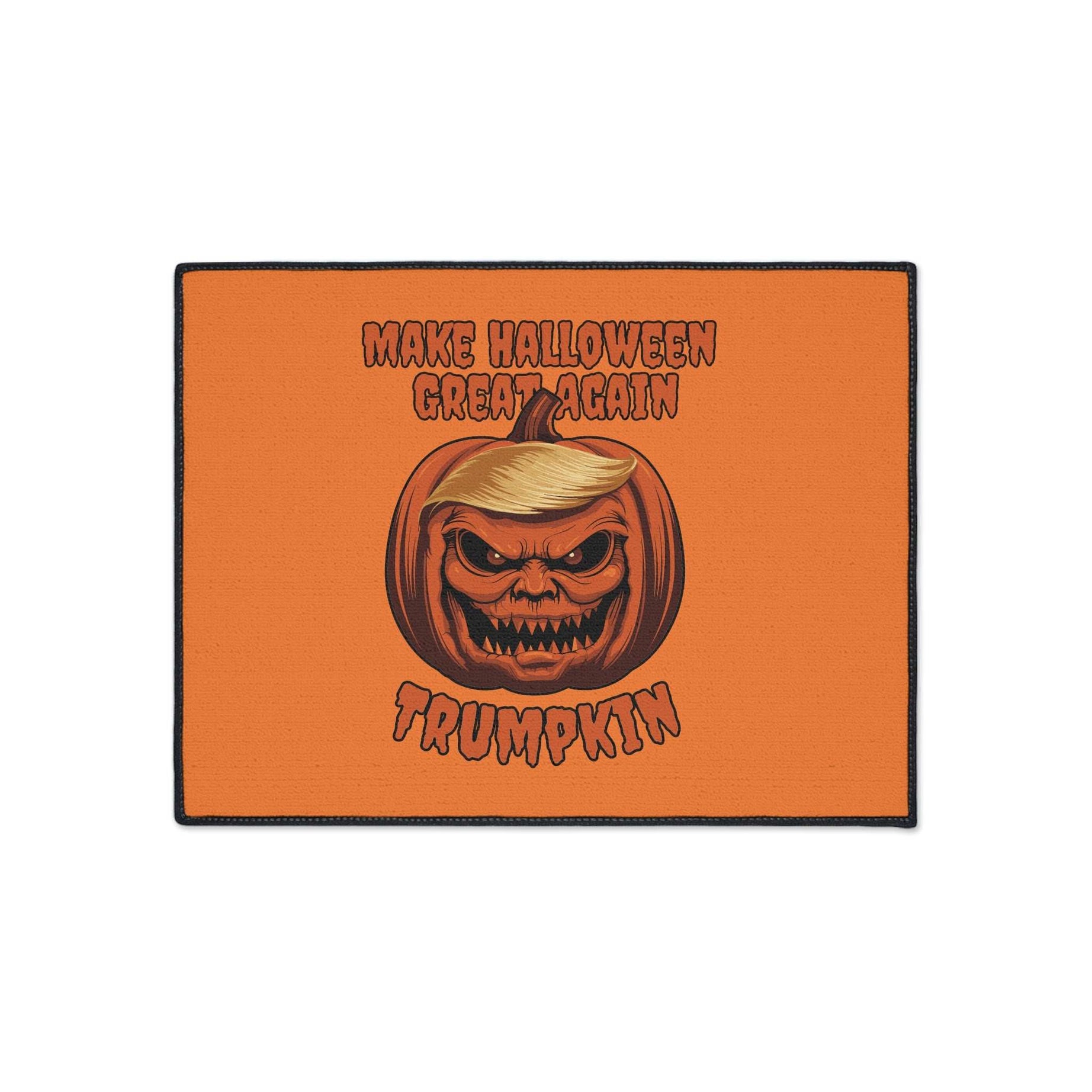 Make Halloween Great Again Floor Mat - Trump Pumpkin Doormat