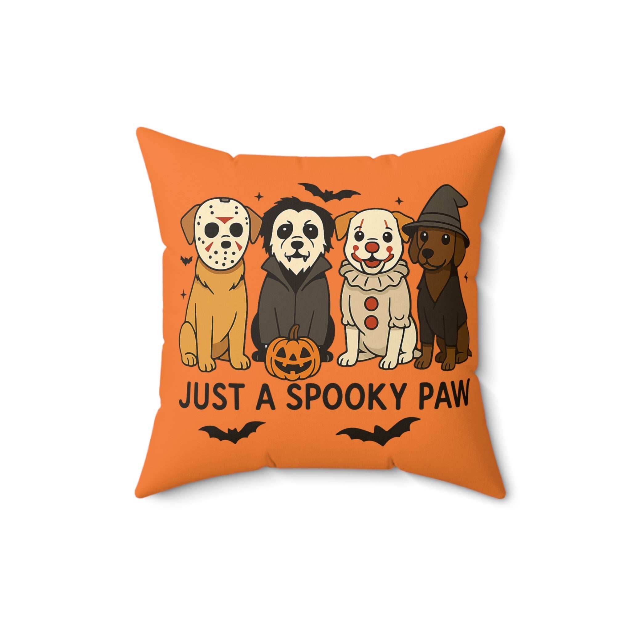 Halloween Dog Pillow - Just A Spooky Paw Pet Decor Cushion