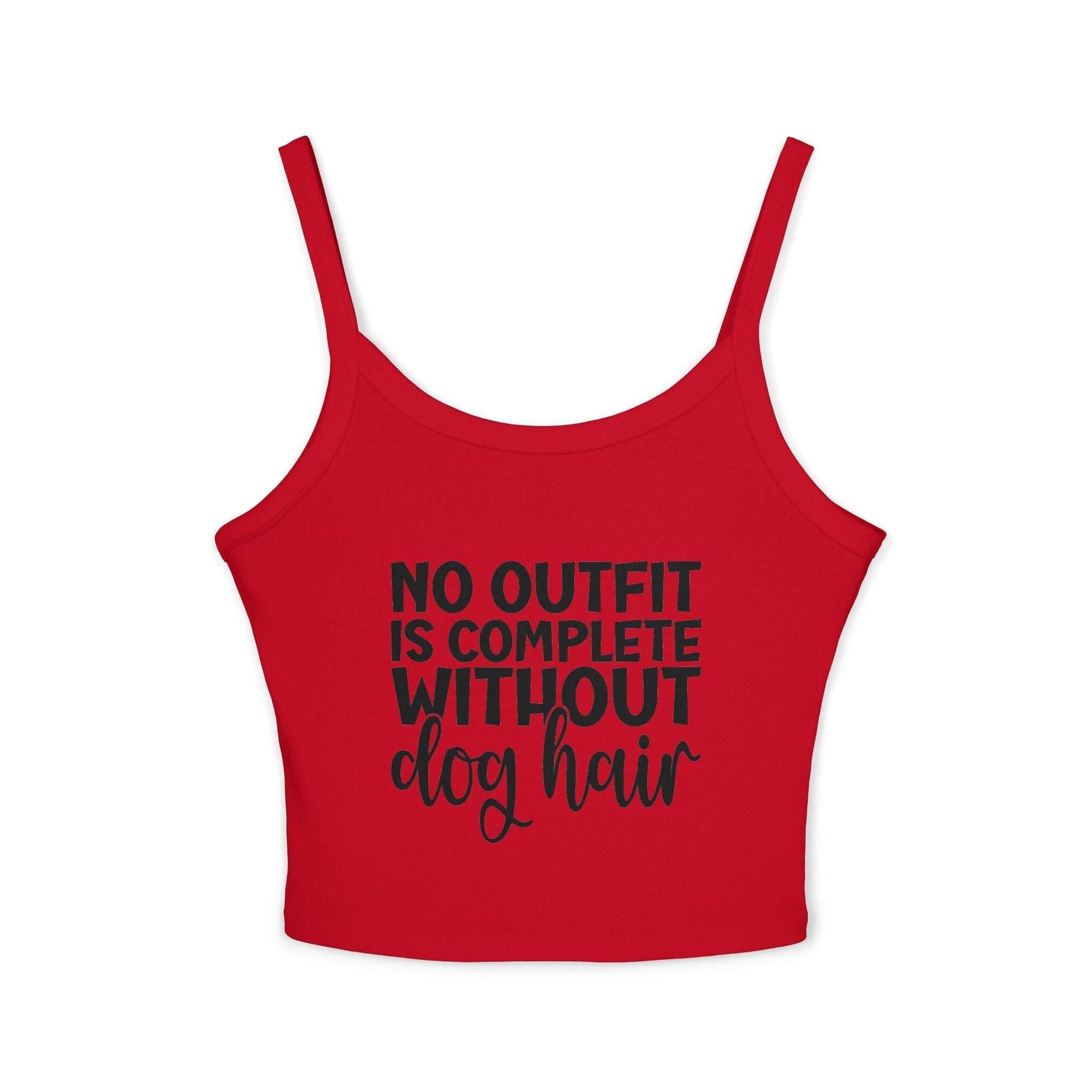Funny Dog Hair Love Women's Spaghetti Strap Tank Top