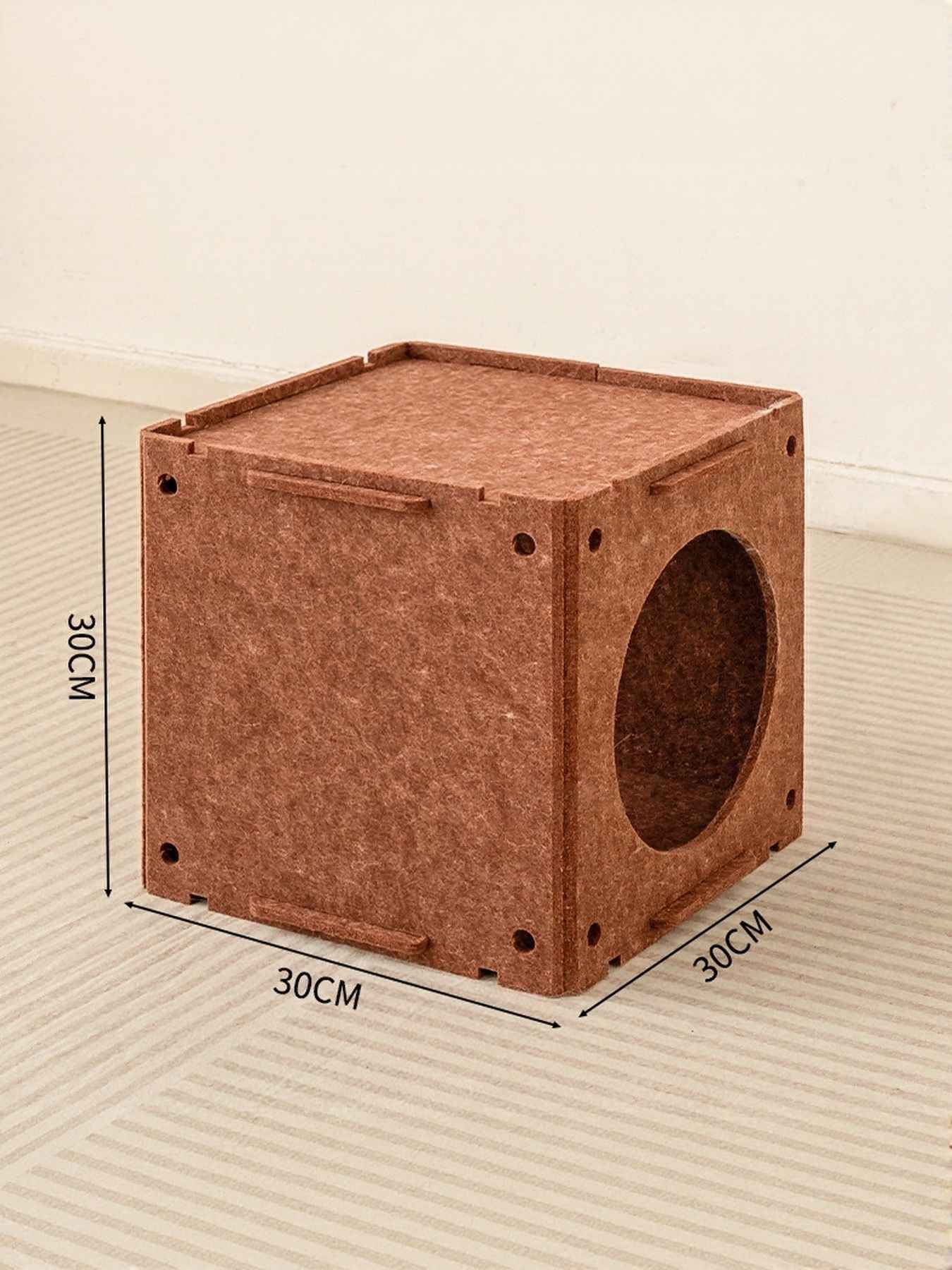 Cat House Cube Tunnel System - Felt Interactive Hideaway