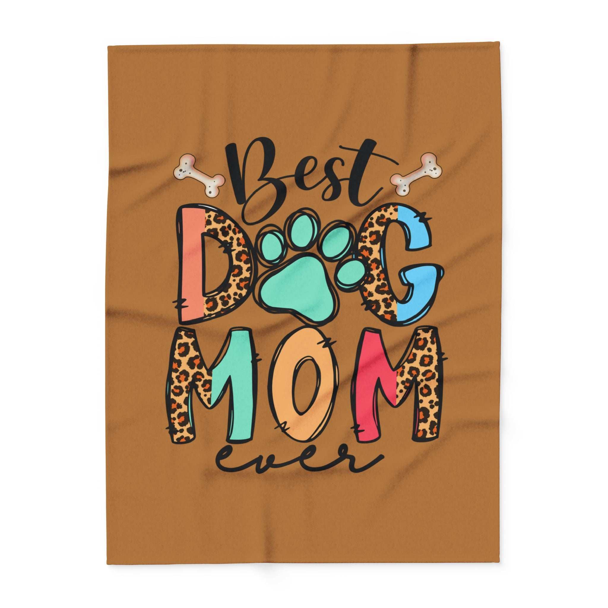 Best Dog Mom Ever Fleece Blanket - Cozy Pet Blankie