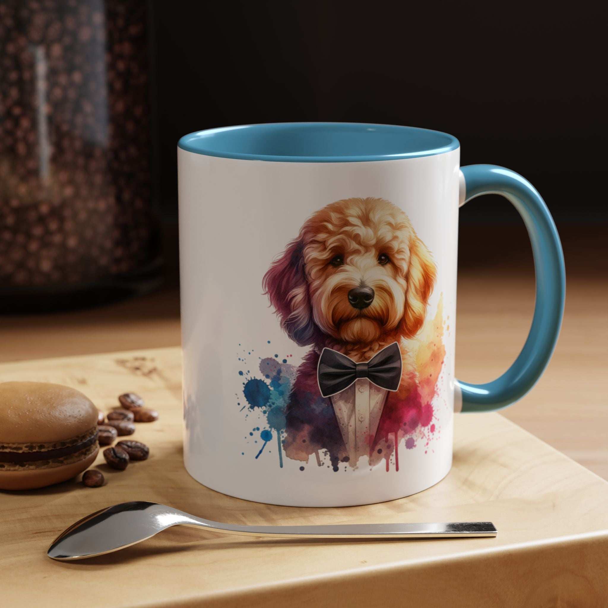 Watercolor Dog Lover Coffee Mug - 11oz & 15oz Accent Mugs for Pet Owners