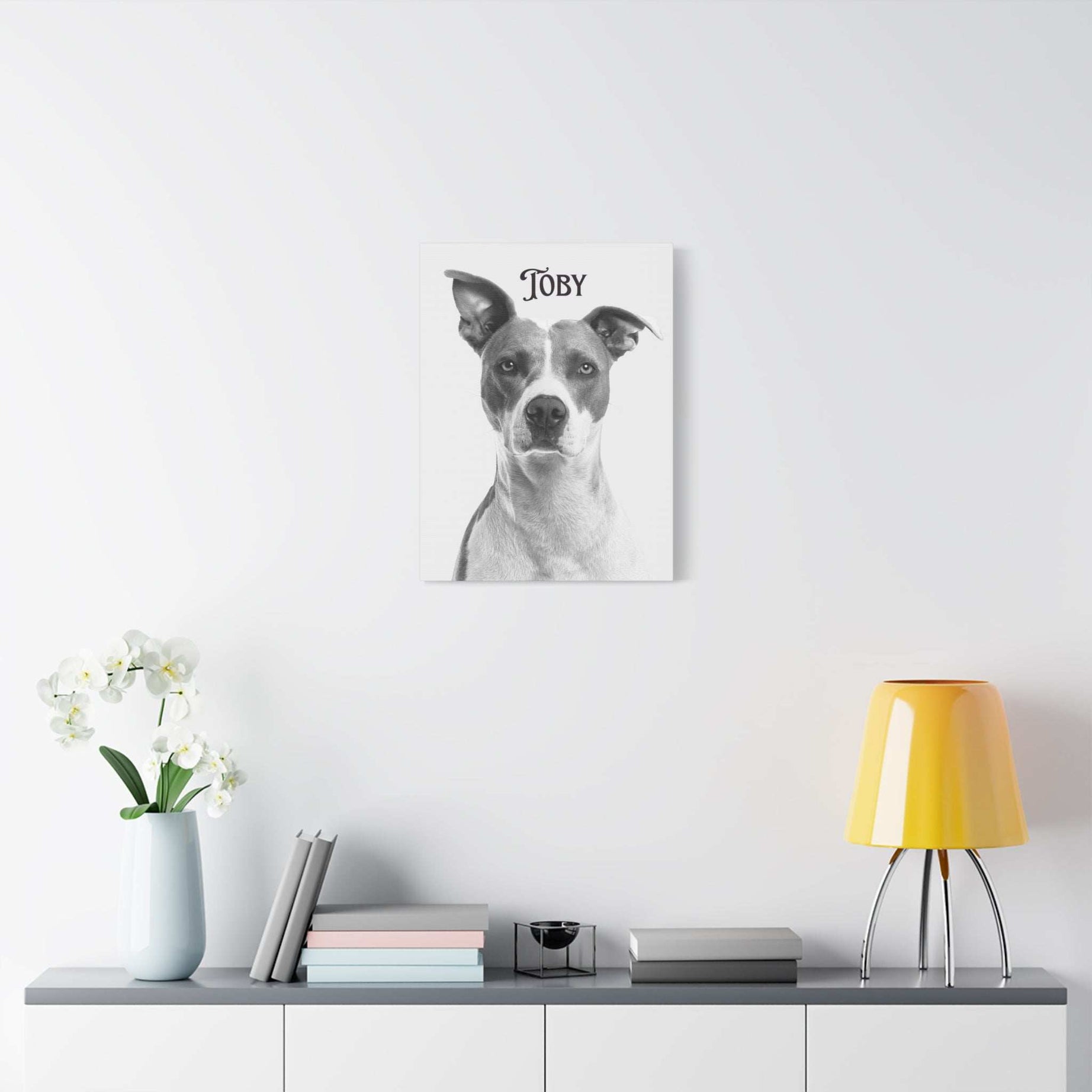 Custom Portrait Photo Canvas Print - Stretched Wall Art for Pet Lovers