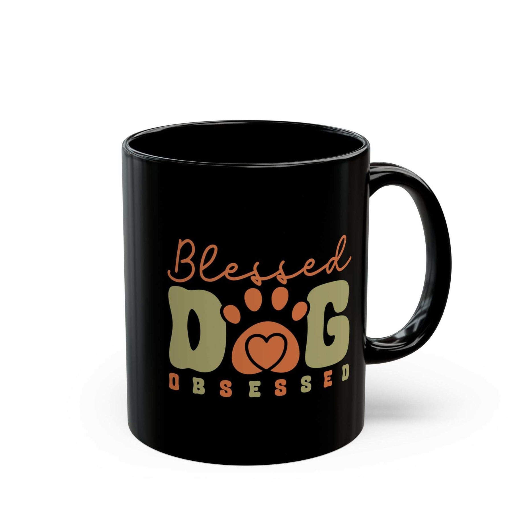 Blessed Dog Obsessed Black Mug - Perfect Gift for Dog Lovers