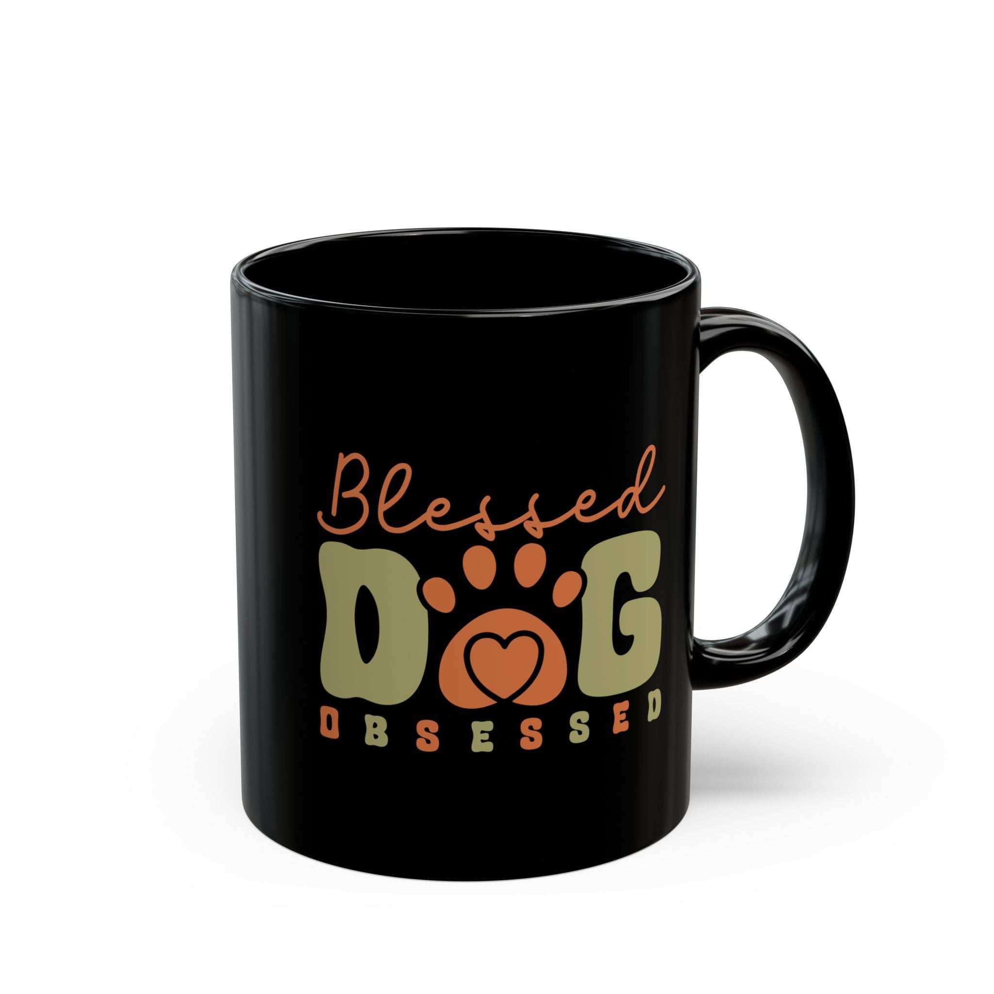 Blessed Dog Obsessed Black Mug - Perfect Gift for Dog Lovers