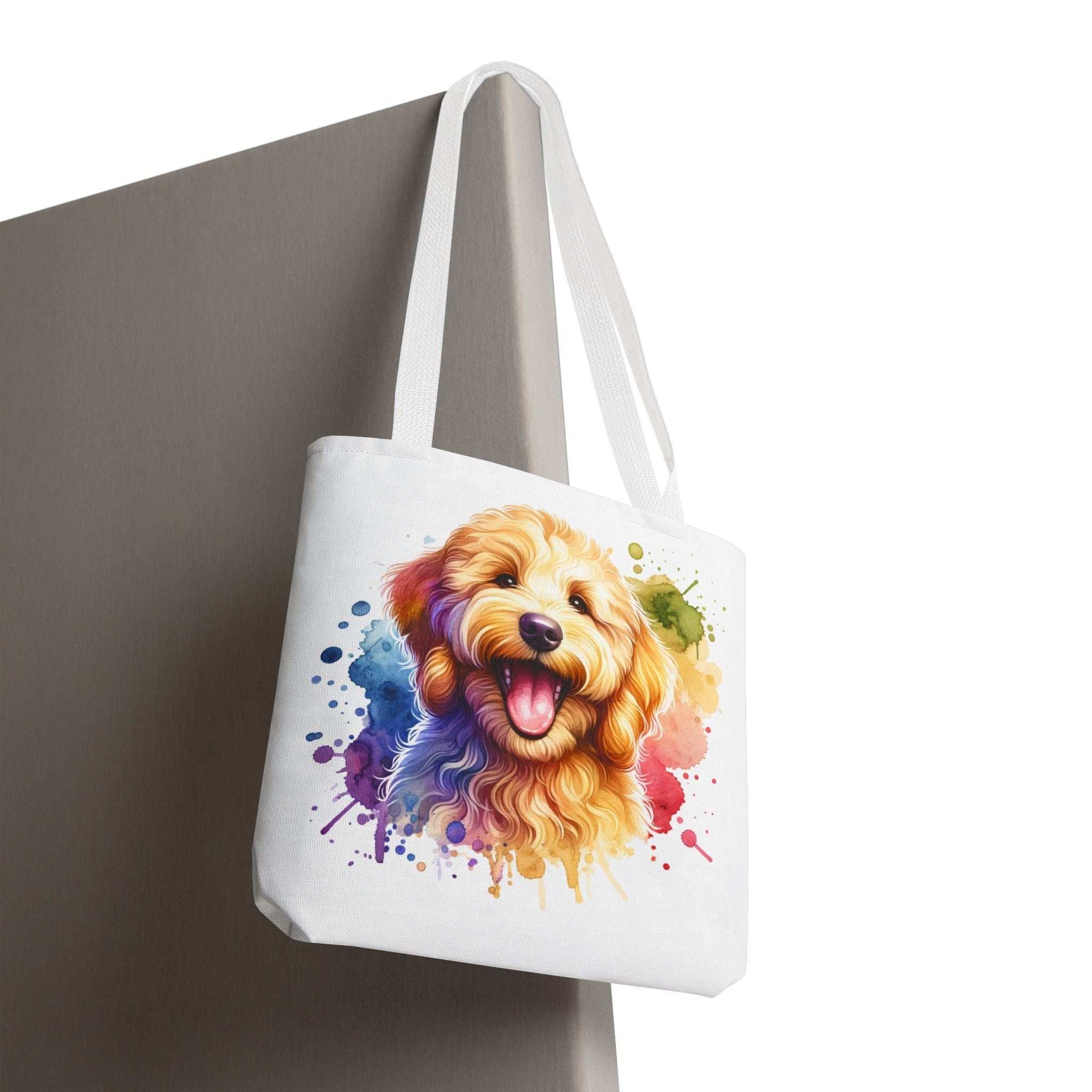 Colorful Goldendoodle Dog Lover Tote Bag - Fun Pet Art for All Occasions