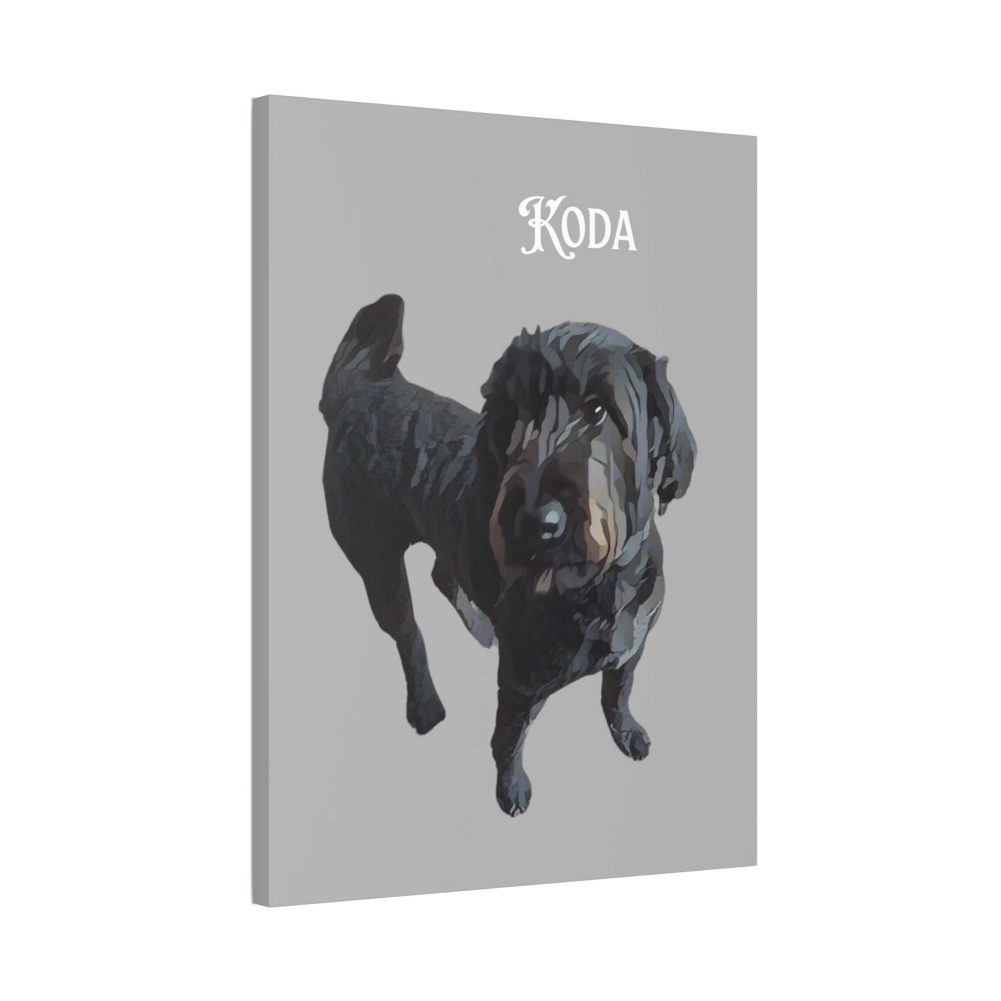 PAW-sonalized Light Grey Canvas Print | Upload Photo~Choose size