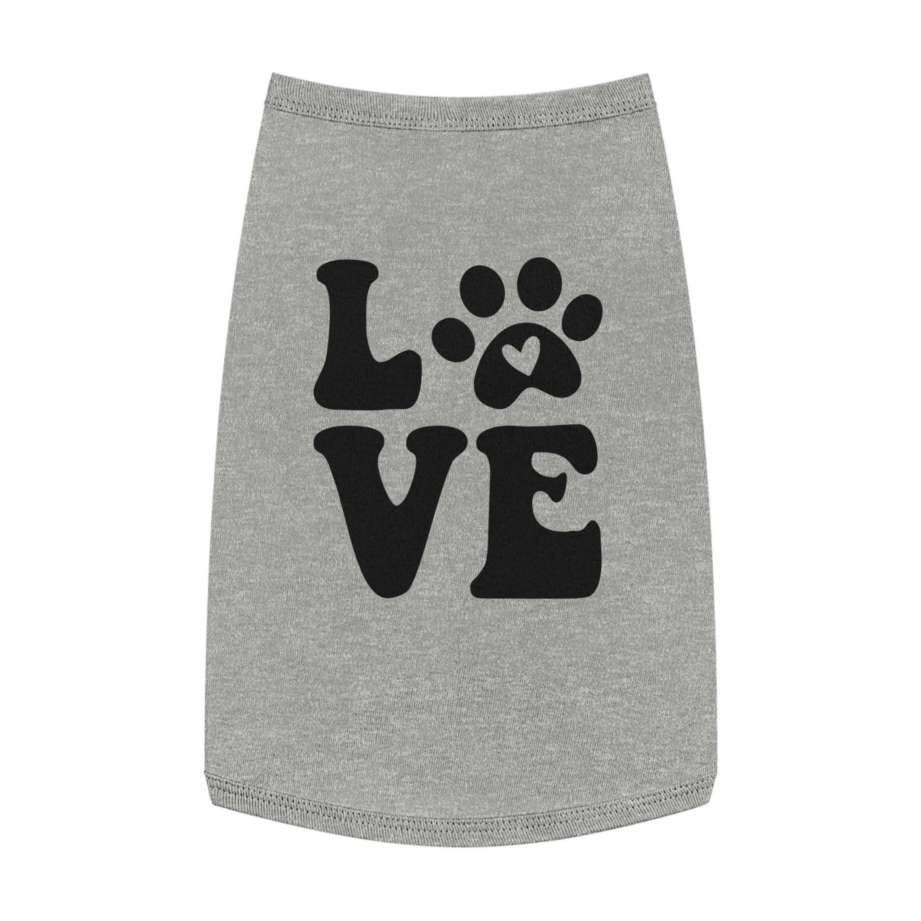 Cute Pet Tank Top - 'Love' Design for Dogs and Cats