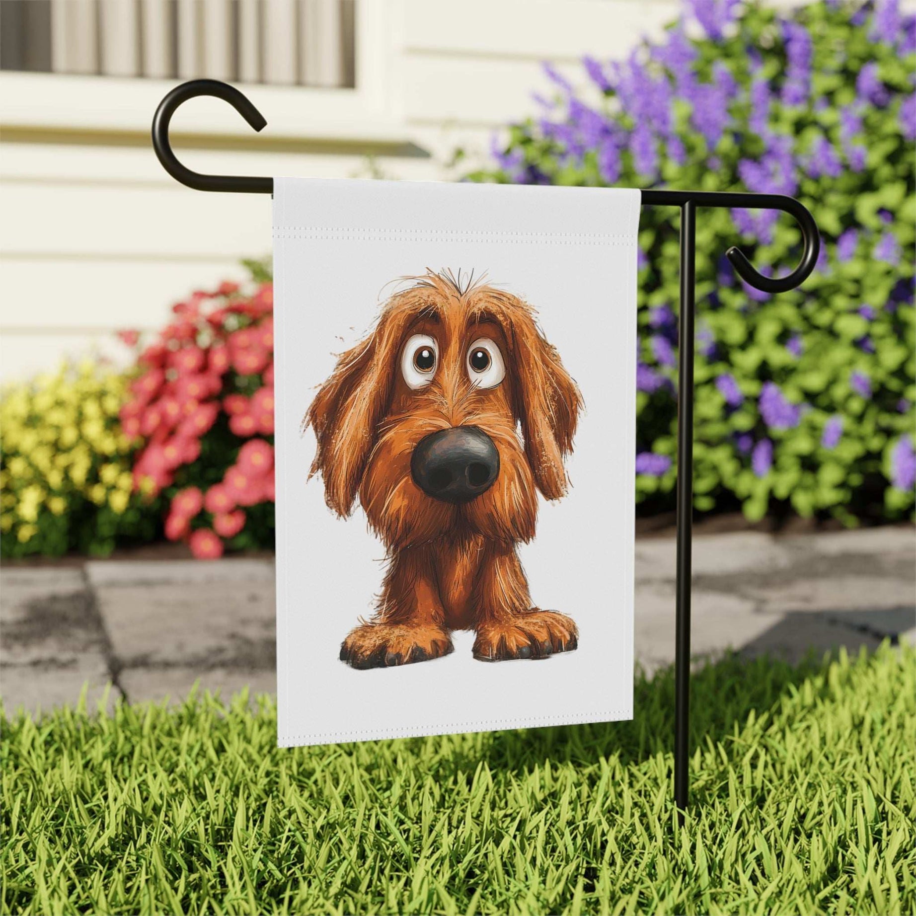 Playful Dog Garden Banner | Cute Pet Decor for Home & Garden