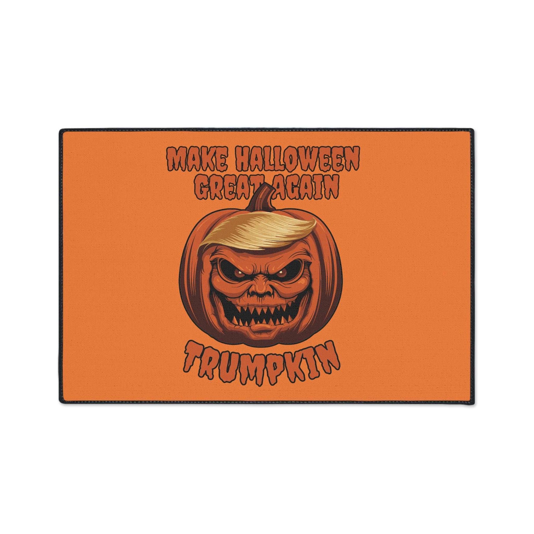 Make Halloween Great Again Floor Mat - Trump Pumpkin Doormat