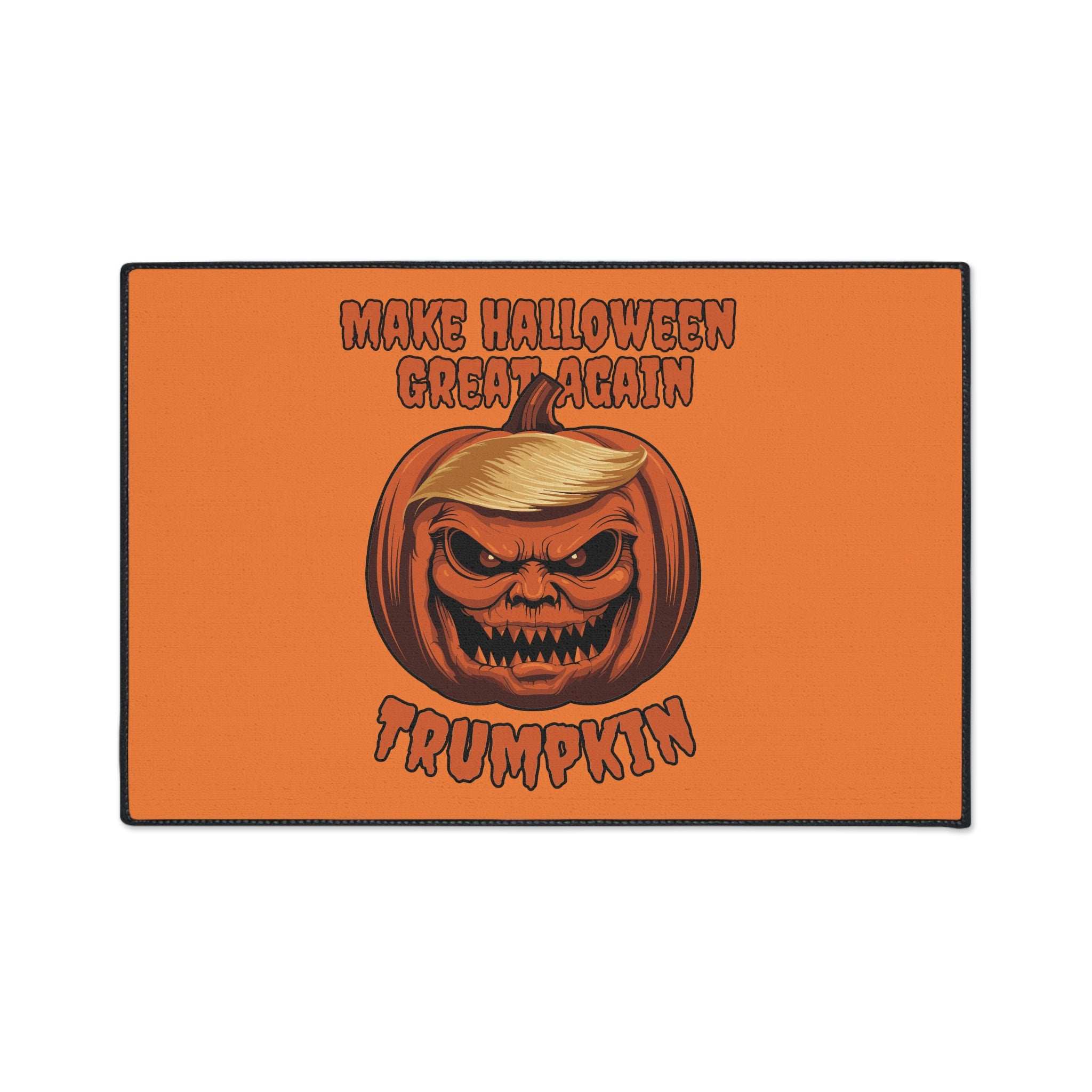 Make Halloween Great Again Floor Mat - Trump Pumpkin Doormat