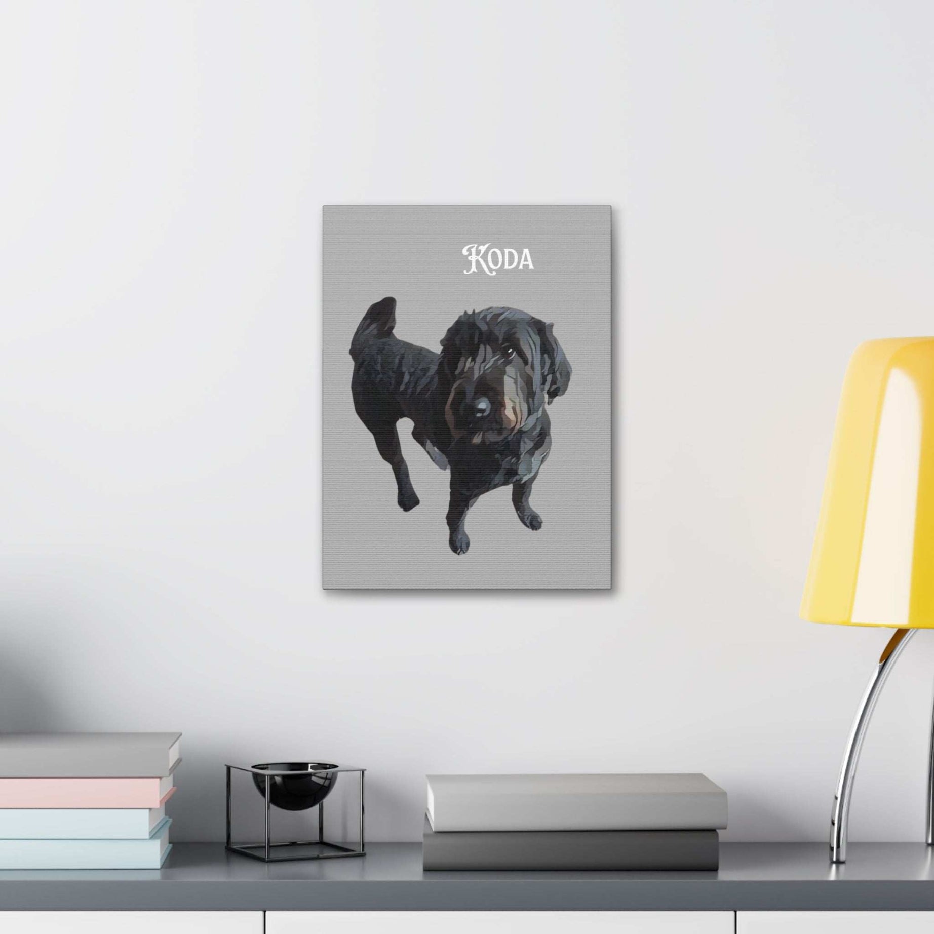 PAW-sonalized Light Grey Canvas Print | Upload Photo~Choose size