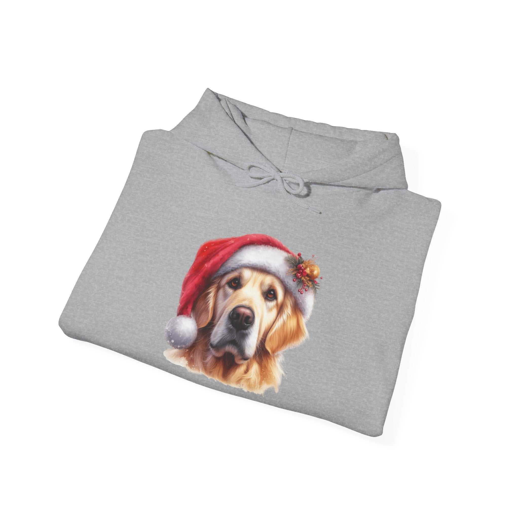 Christmas Hoodie - Golden Retriever in Santa Hat