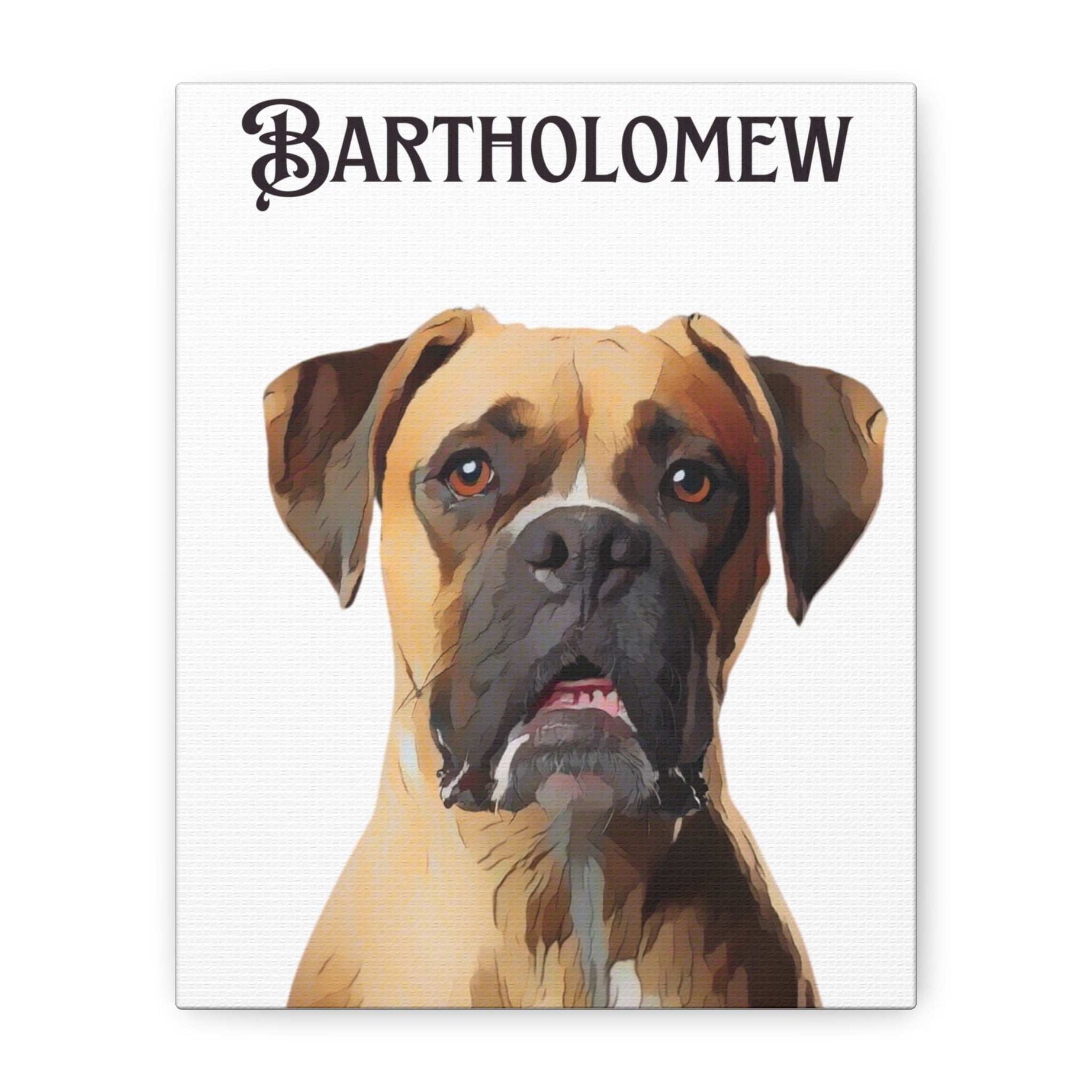 PAW-sonalized White Canvas Print | Upload Photo~Choose size