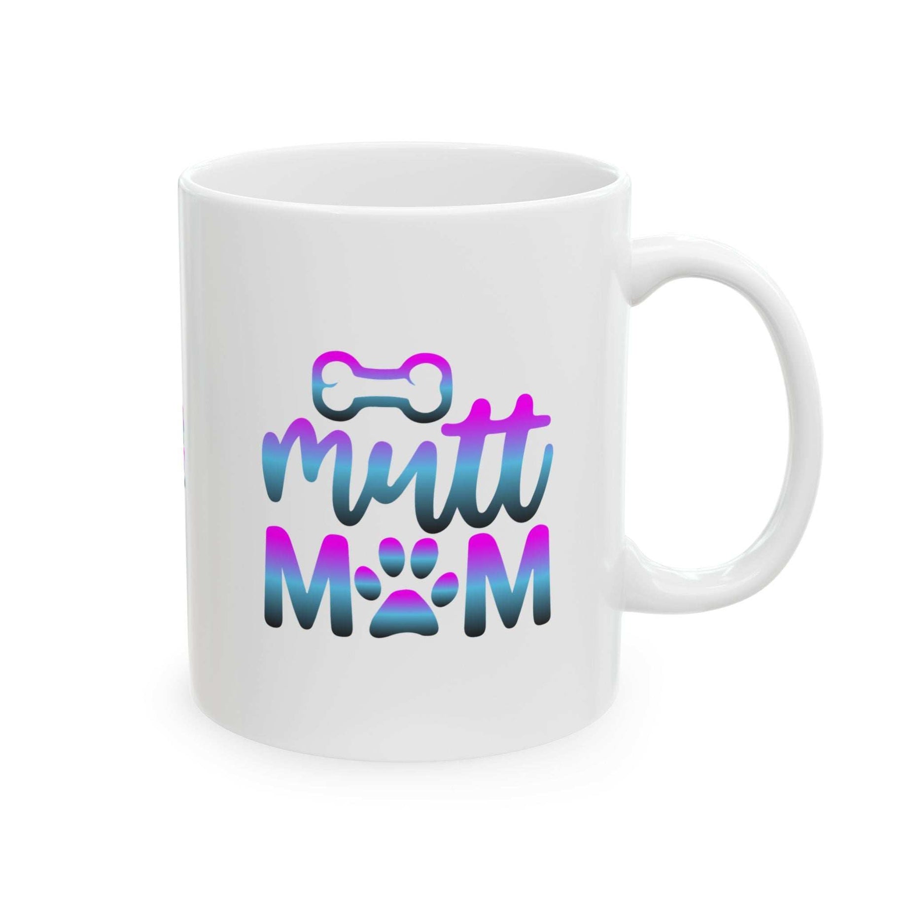 Cute Mutt Mom Ceramic Mug - Ideal Gift for Animal Lovers