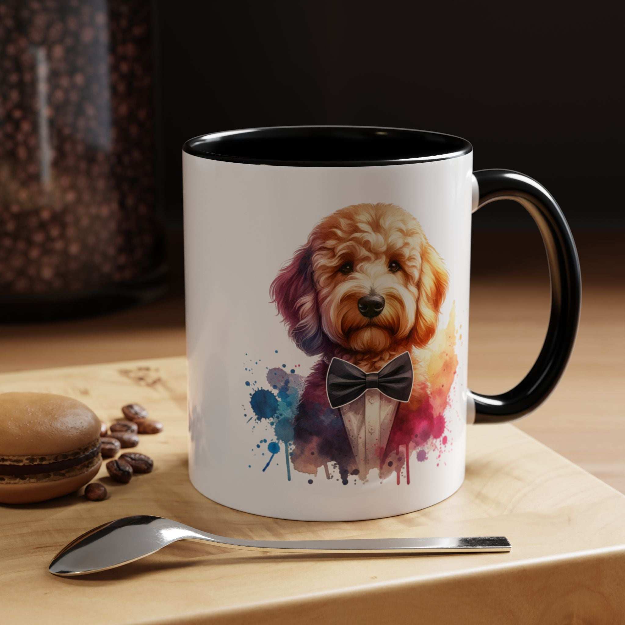 Watercolor Dog Lover Coffee Mug - 11oz & 15oz Accent Mugs for Pet Owners