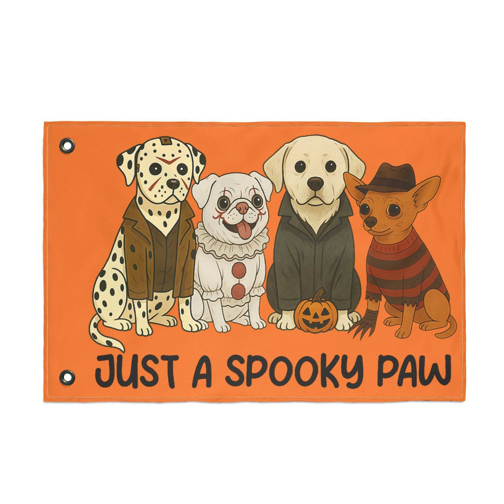 Halloween Dog Garden Flag - Spooky Pet Lover Outdoor Decoration