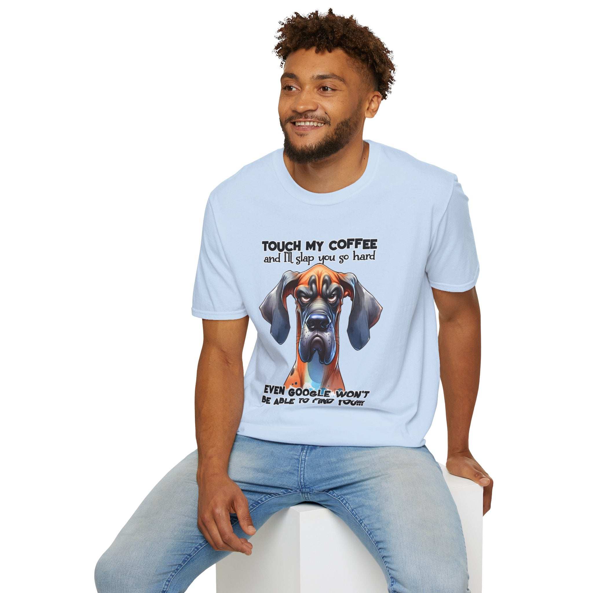Funny Dog Coffee Lover T-Shirt - Hilarious Pet Parent Humor Tee