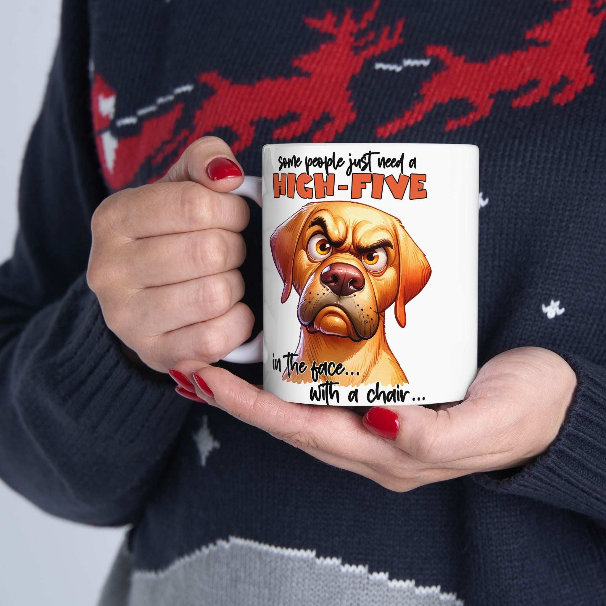 Humorous Dog Lover Ceramic Mug - Perfect Gift for Pet Owners
