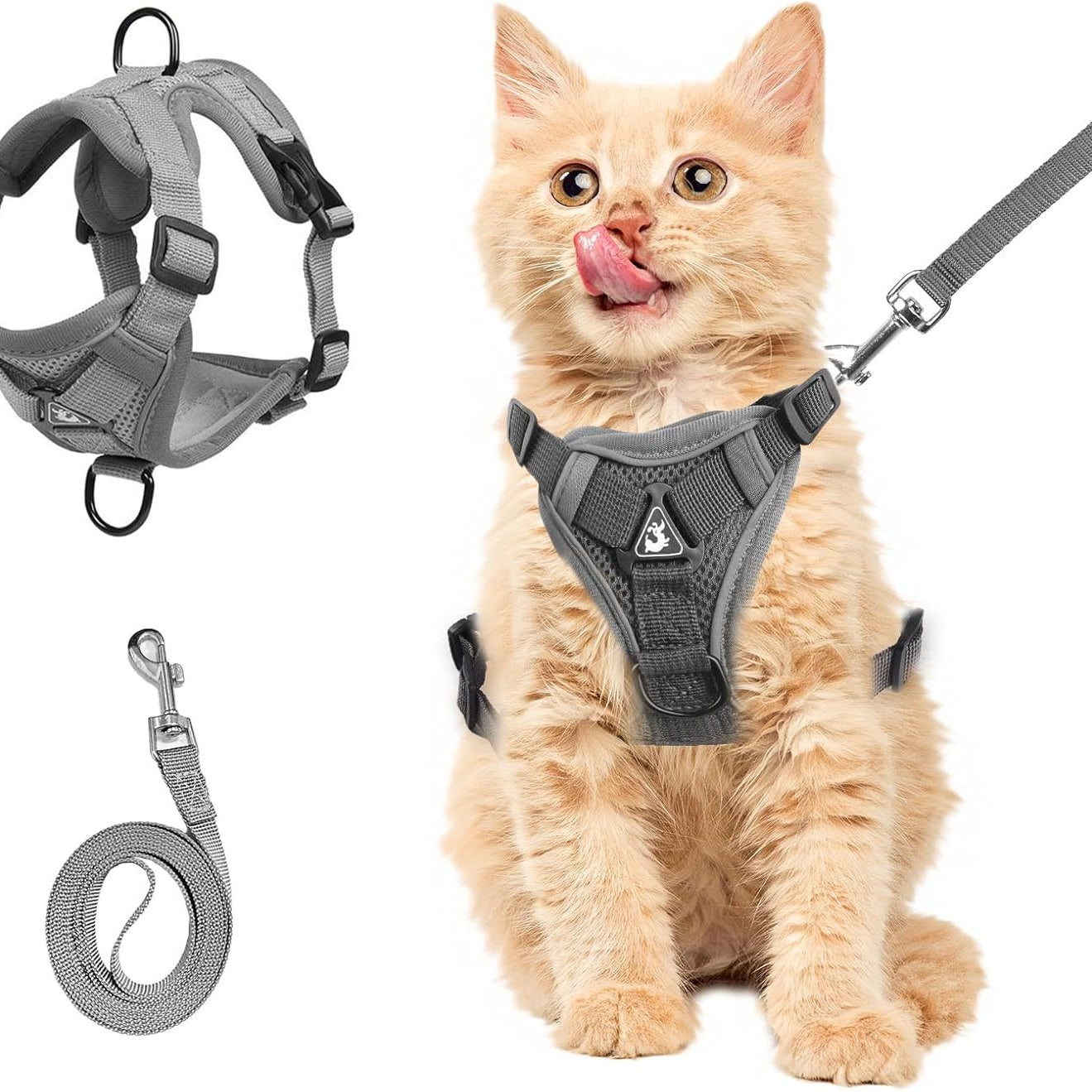 Anti-Escape Cat Harness - Breathable Mesh Leash Set