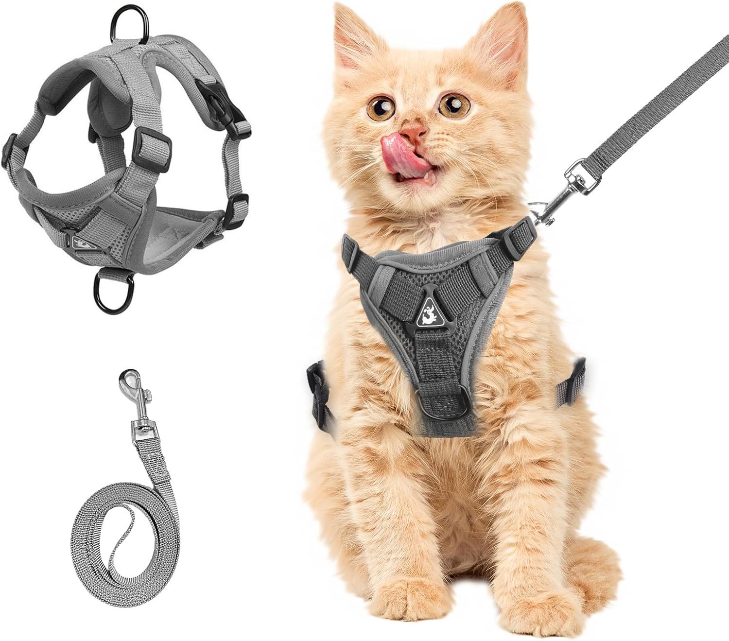 Anti-Escape Cat Harness - Breathable Mesh Leash Set