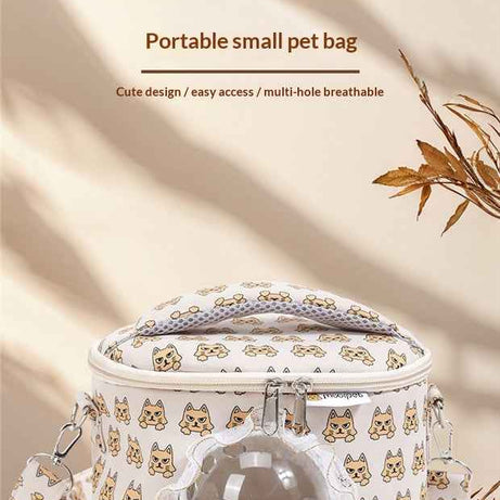 Small Pet Carrier Bag Ventilated - Guinea Pig Hamster Travel