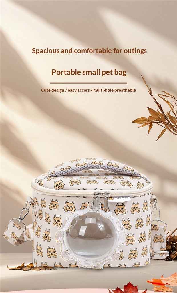 Small Pet Carrier Bag Ventilated - Guinea Pig Hamster Travel