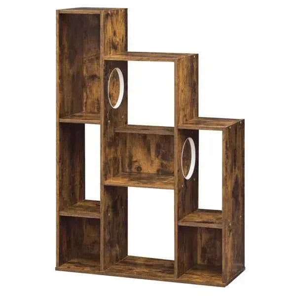 Cat Bookshelf Cabinet - 8 Storage Sections Climbing Platforms