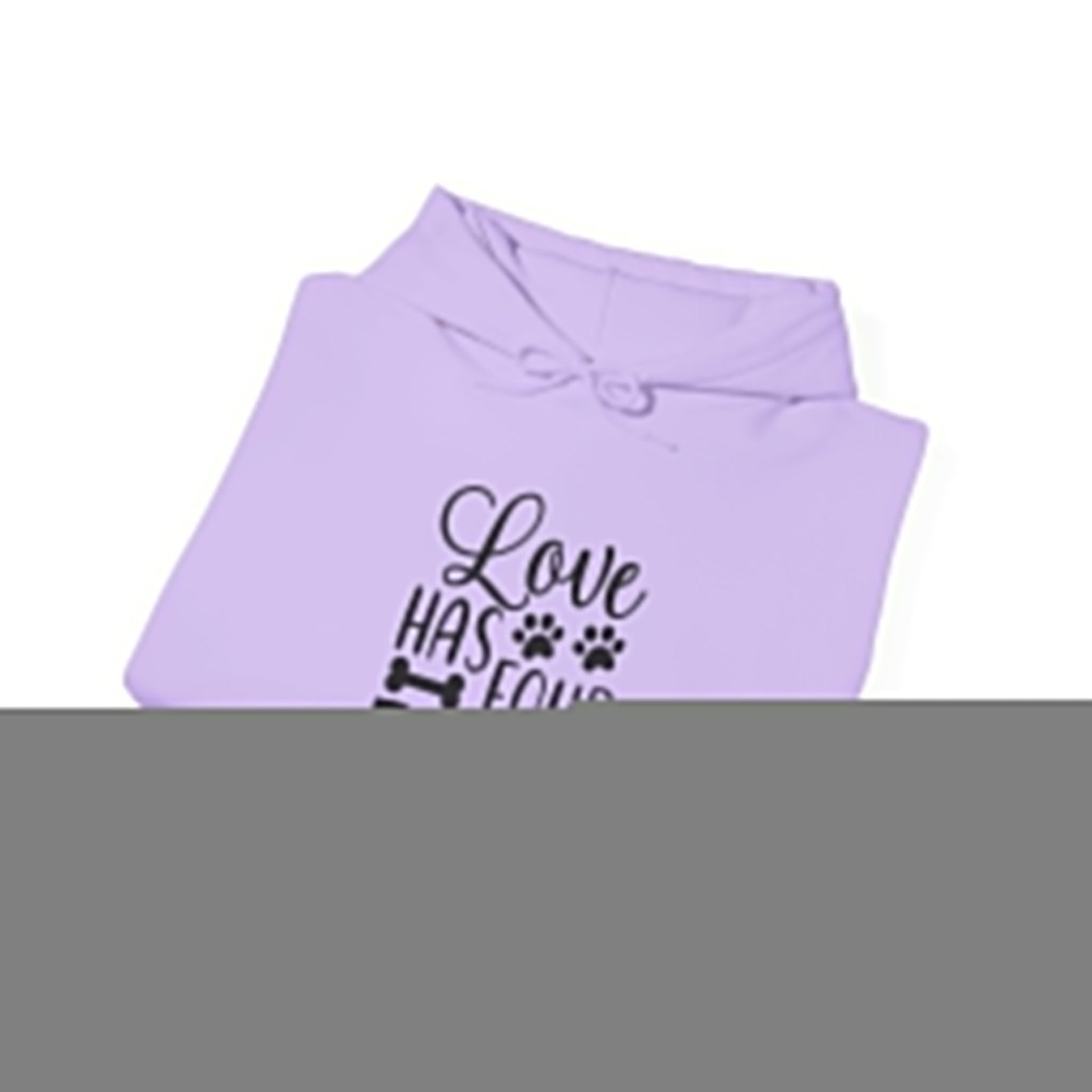 Love Has Four Paws Hoodie – Cozy Unisex Sweatshirt for Pet Lovers