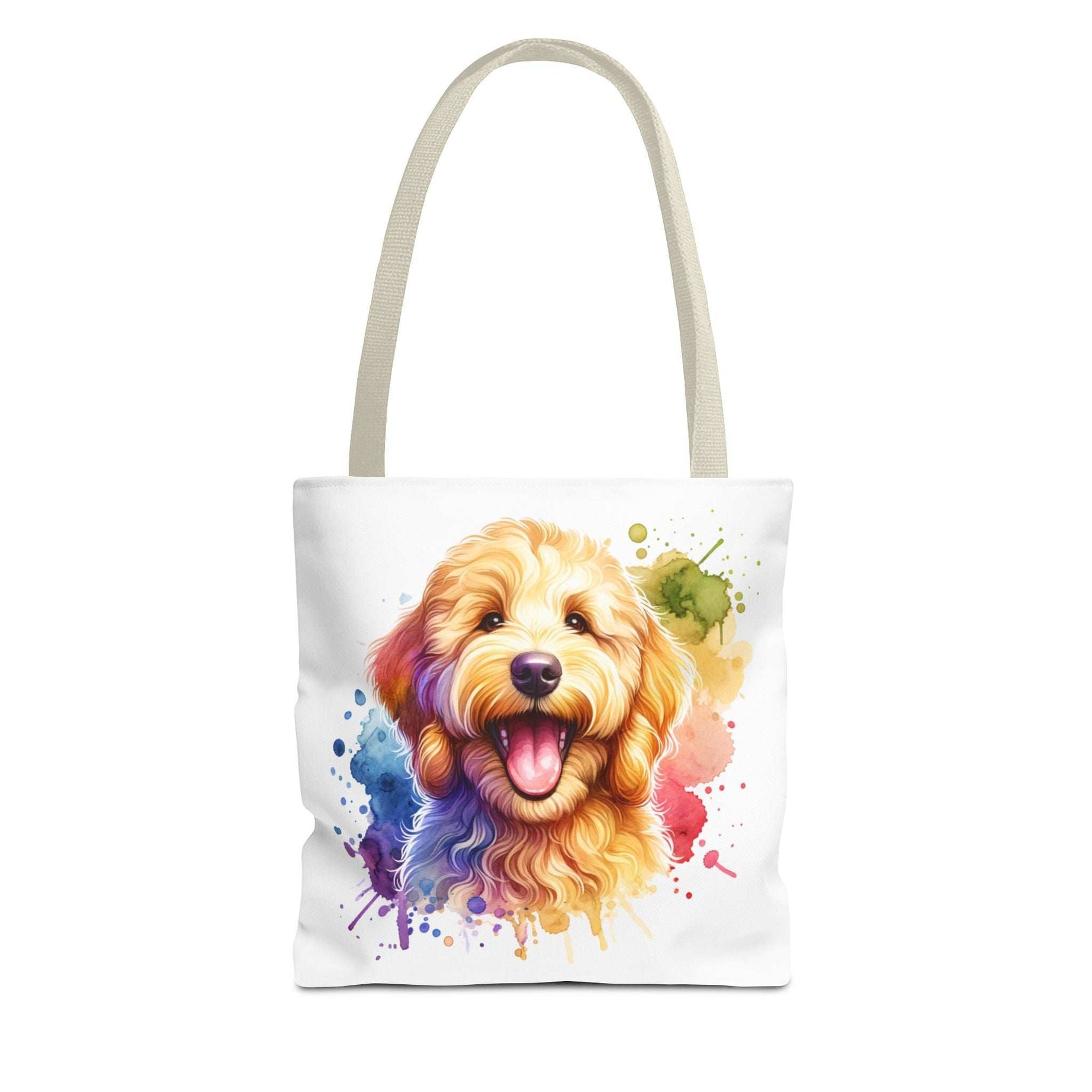 Colorful Goldendoodle Dog Lover Tote Bag - Fun Pet Art for All Occasions