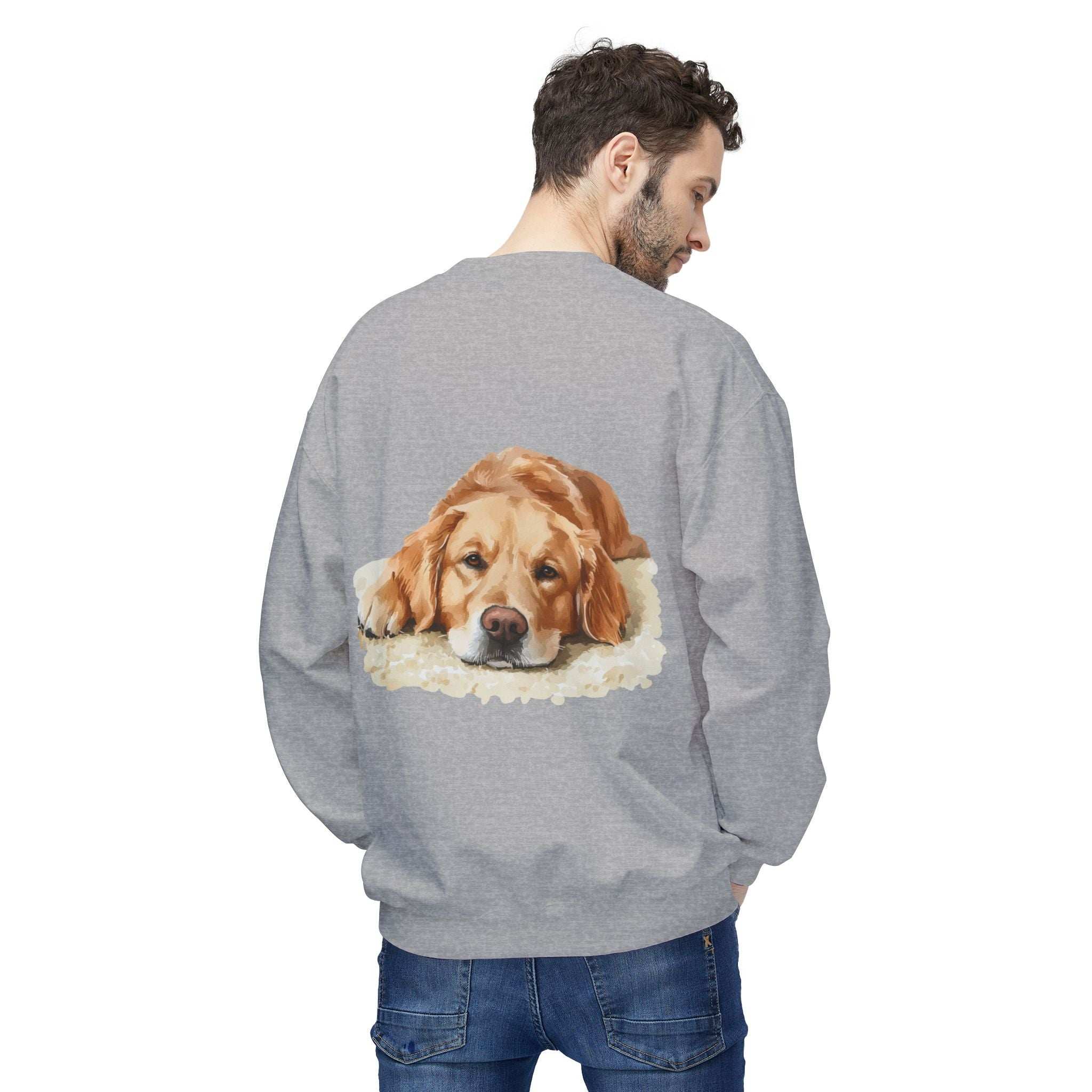 Cozy Golden Retriever Sweatshirt - Naptime Ahead Cloud