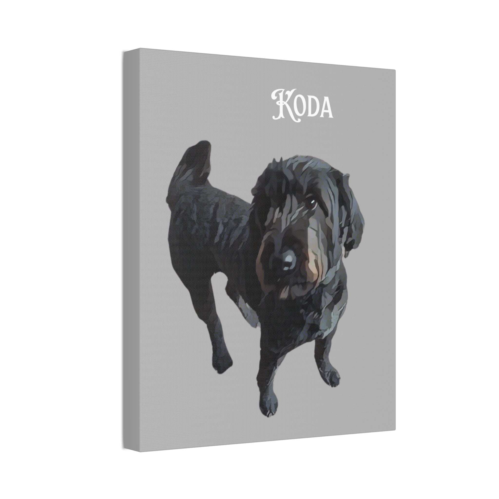 PAW-sonalized Light Grey Canvas Print | Upload Photo~Choose size