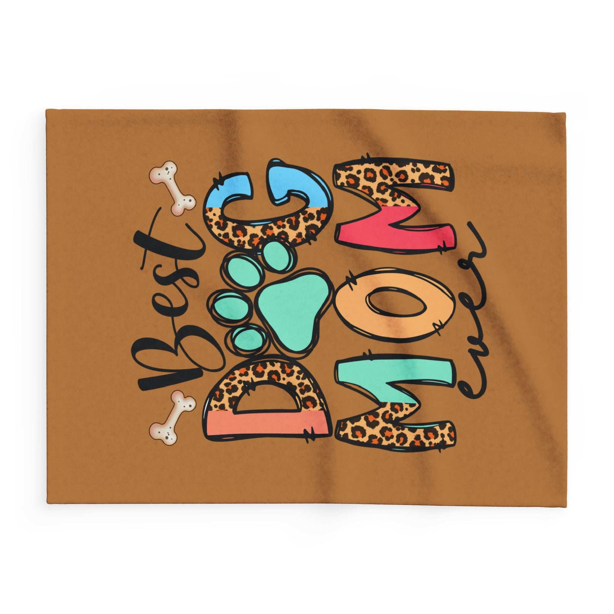 Best Dog Mom Ever Fleece Blanket - Cozy Pet Blankie