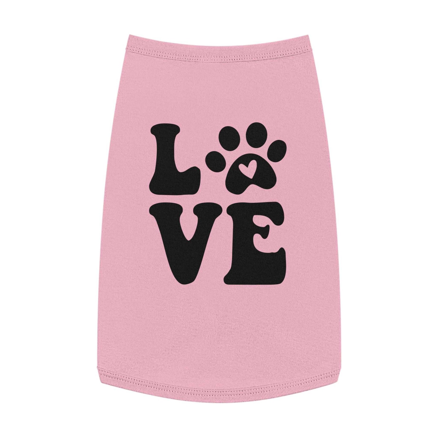 Cute Pet Tank Top - 'Love' Design for Dogs and Cats