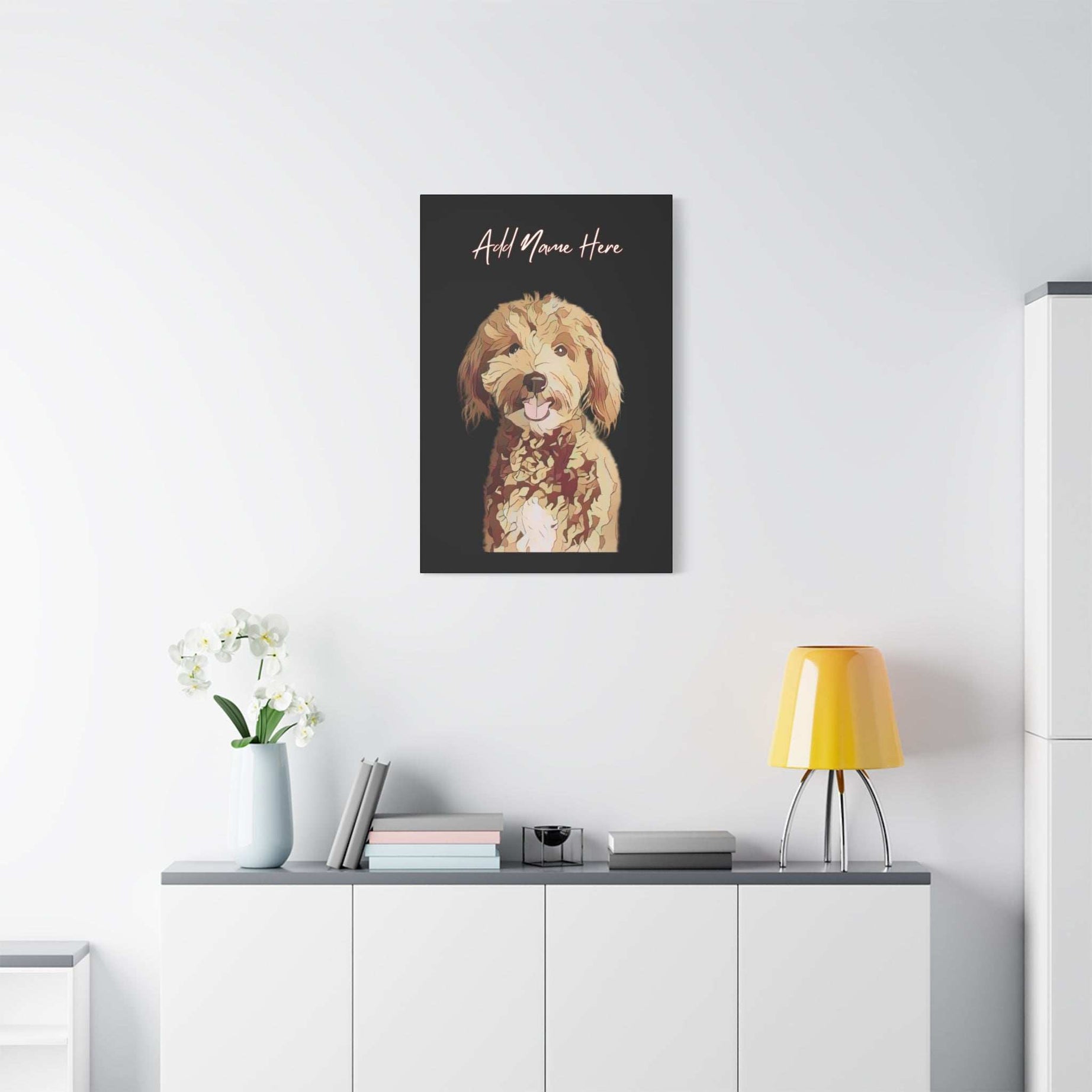 Custom Cartoonify Portrait Canvas - Personalized Art for Pet Lovers