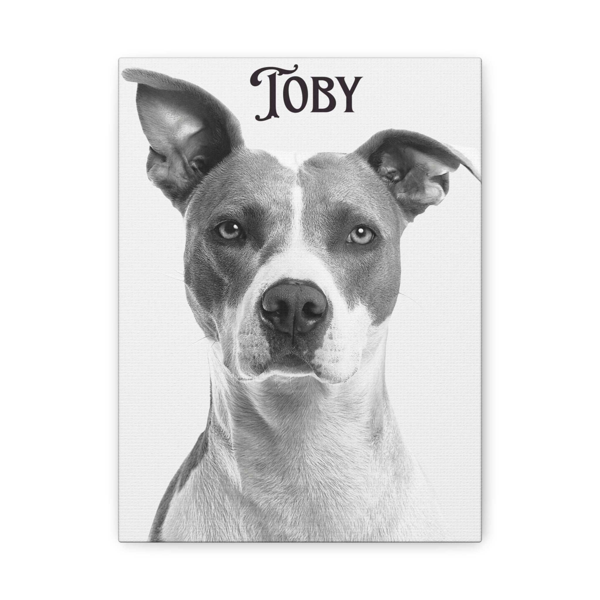 Custom Portrait Photo Canvas Print - Stretched Wall Art for Pet Lovers