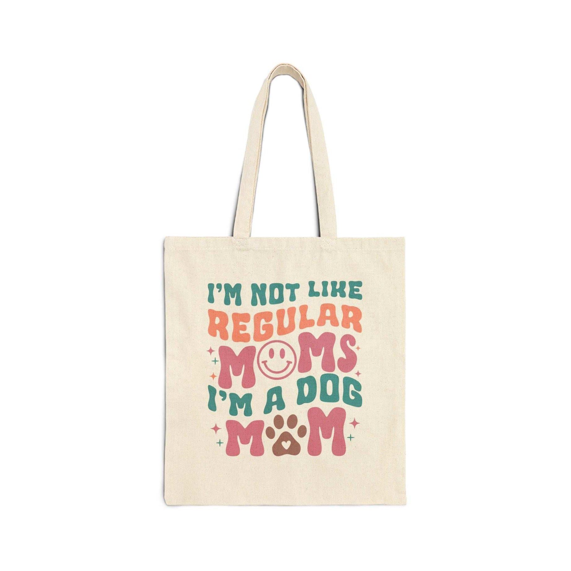 Funny Dog Mom Cotton Canvas Tote Bag - Love Has Four Paws