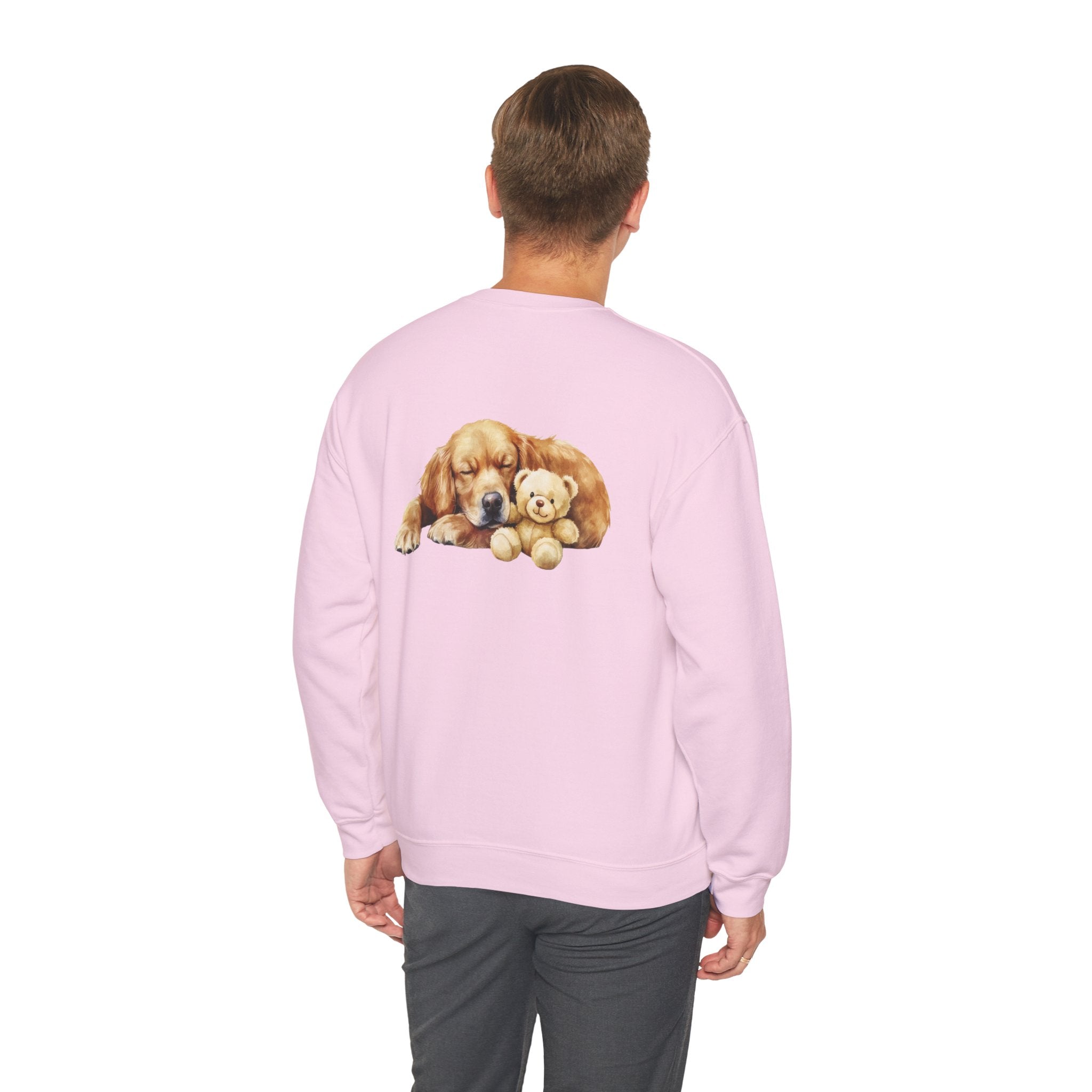 Baby Golden Retriever Crewneck - Nap with Teddy Bear