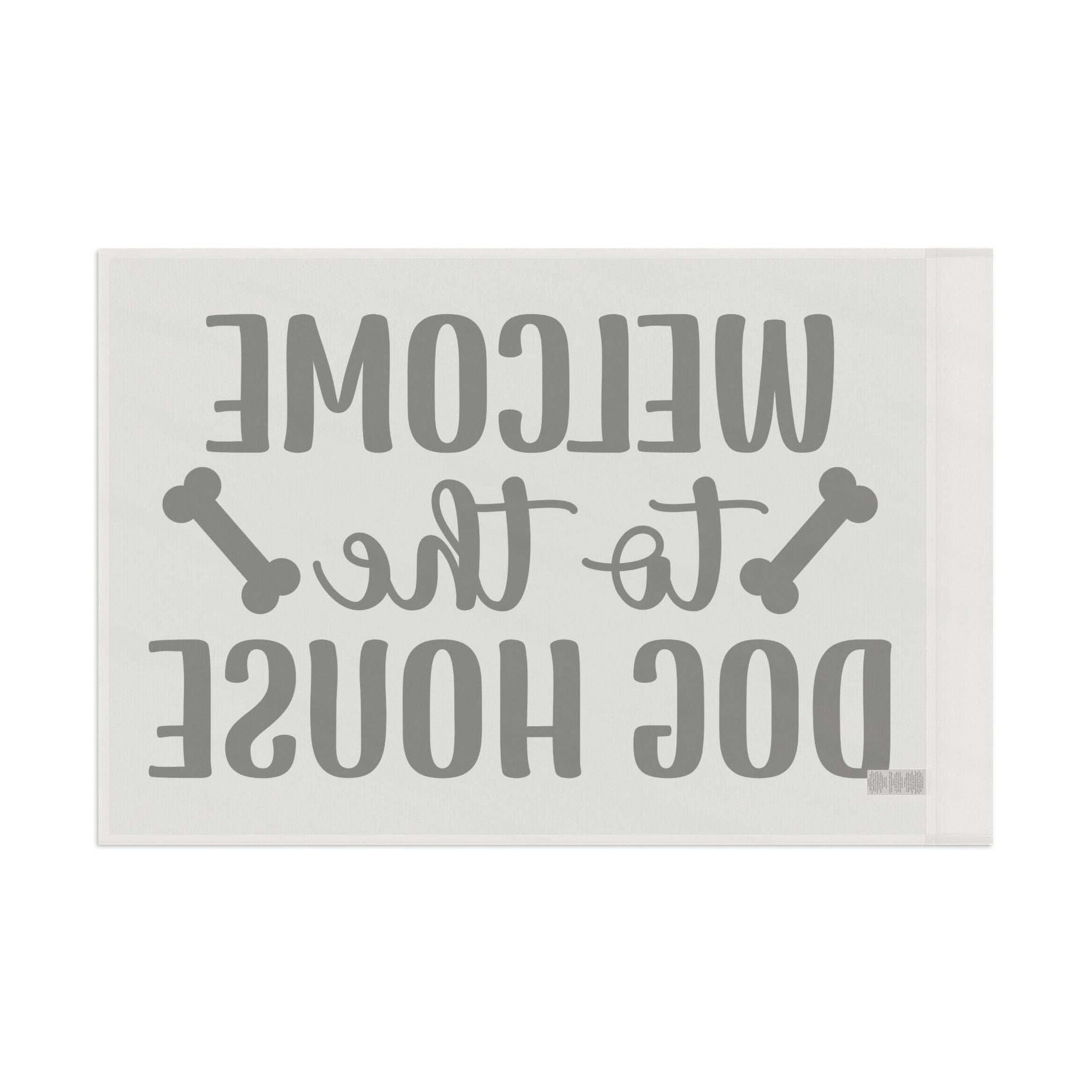 Welcome to the Dog House Flag - Dog Lover Outdoor Decor