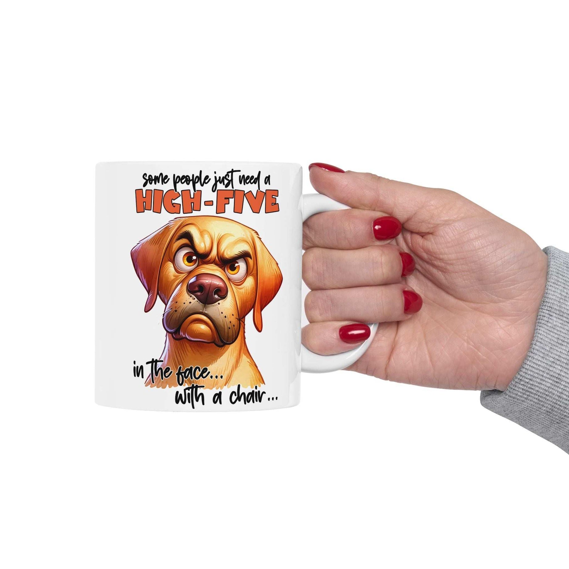 Humorous Dog Lover Ceramic Mug - Perfect Gift for Pet Owners