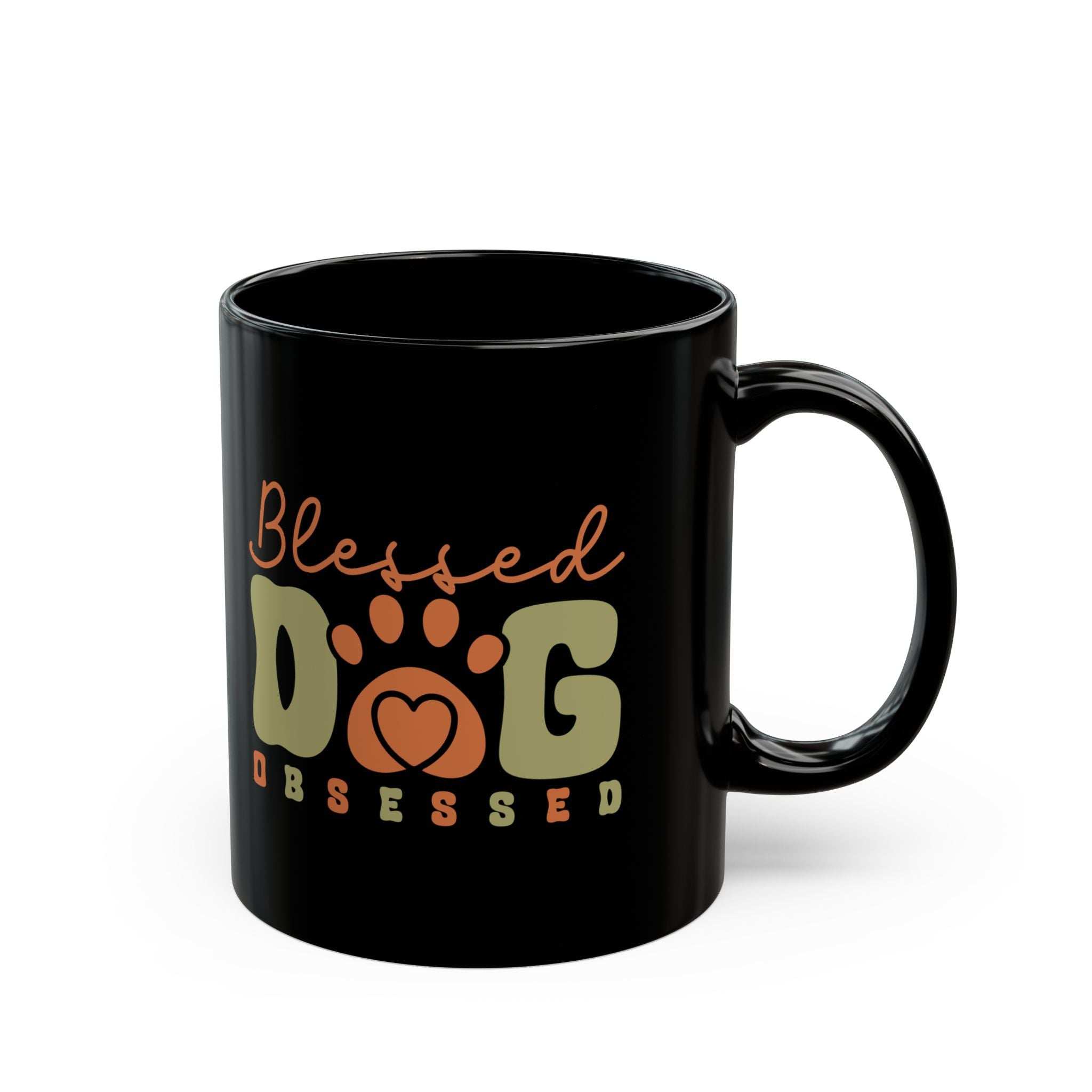 Blessed Dog Obsessed Black Mug - Perfect Gift for Dog Lovers