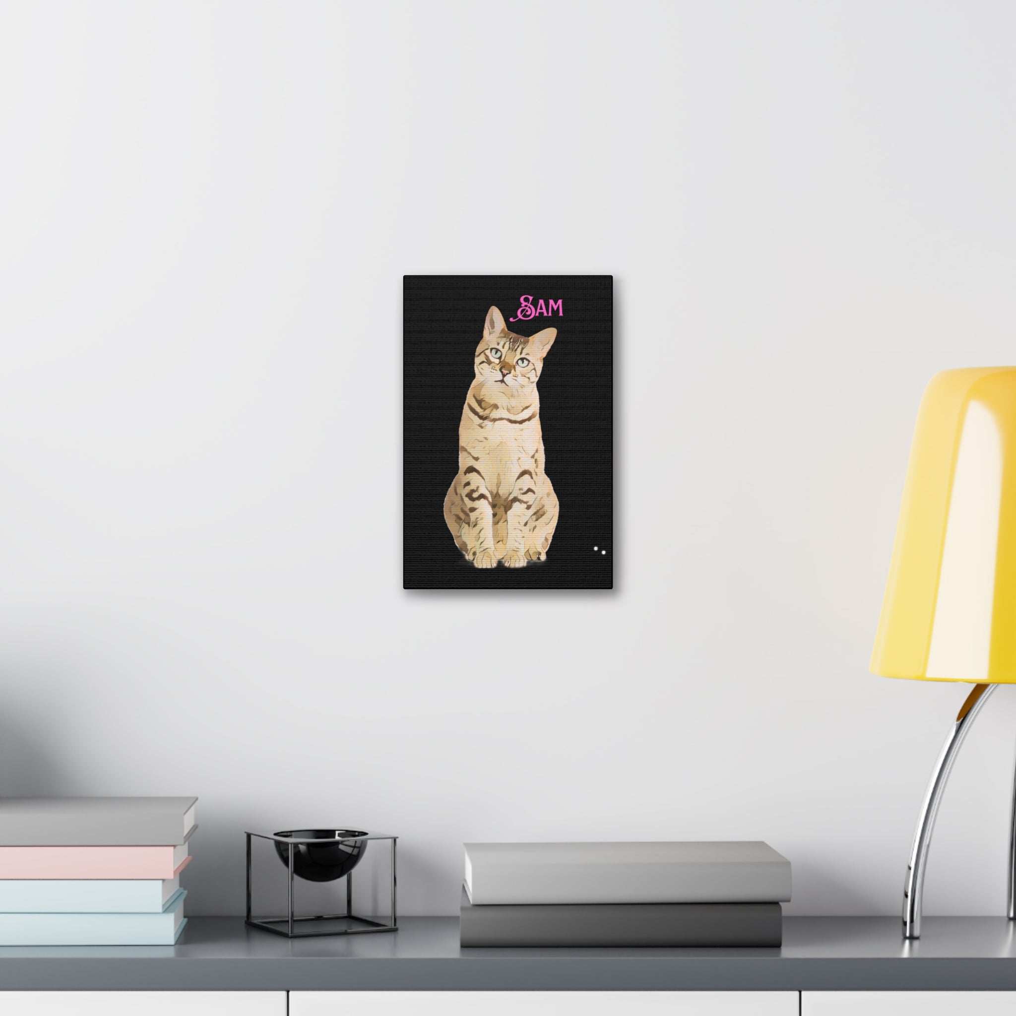 PAW-sonalized Black Canvas Print | Upload Photo~Choose size